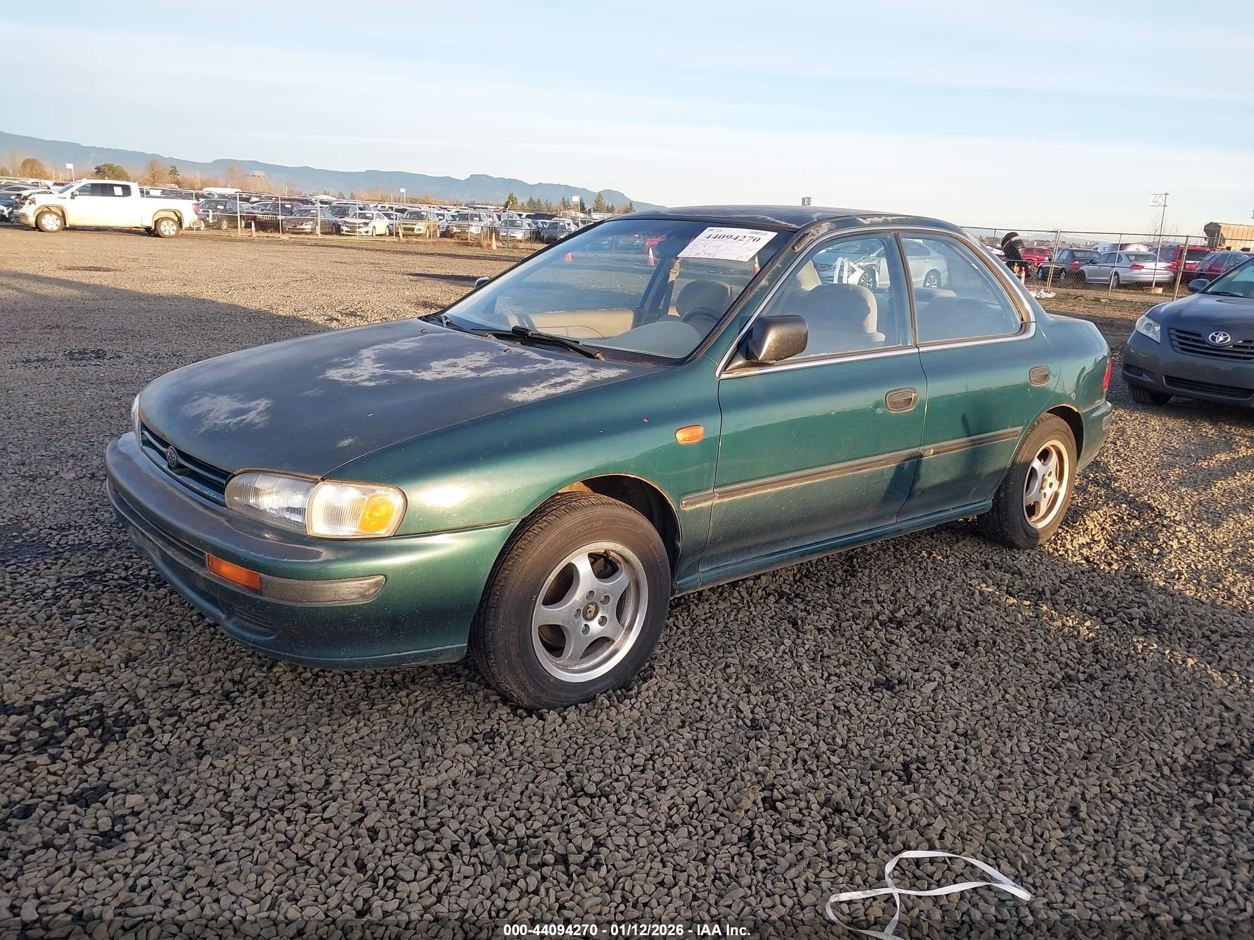 1993 Subaru Impreza L Plus Green vin: JF1GC244XPH520643