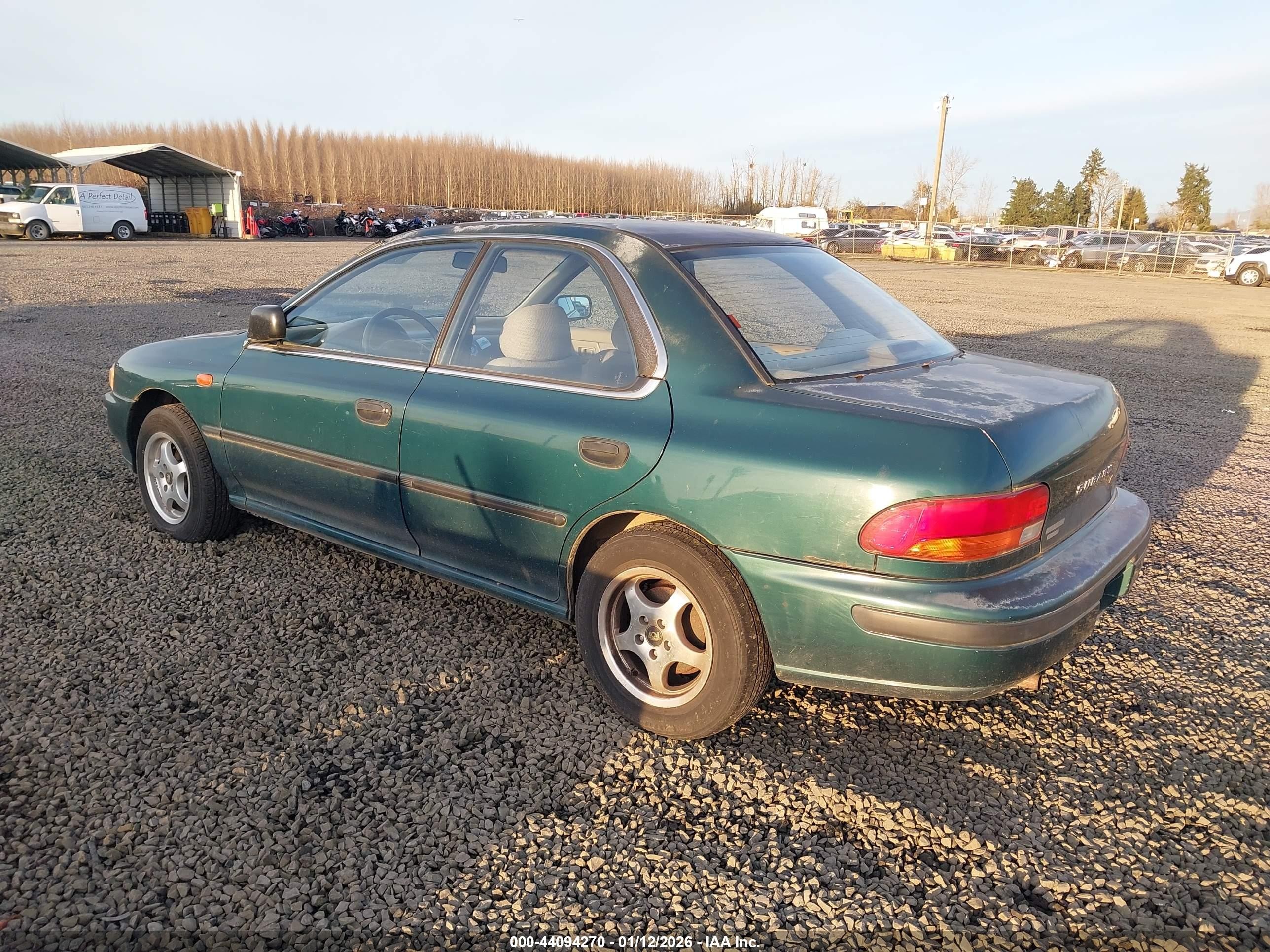 1993 Subaru Impreza L Plus Green vin: JF1GC244XPH520643