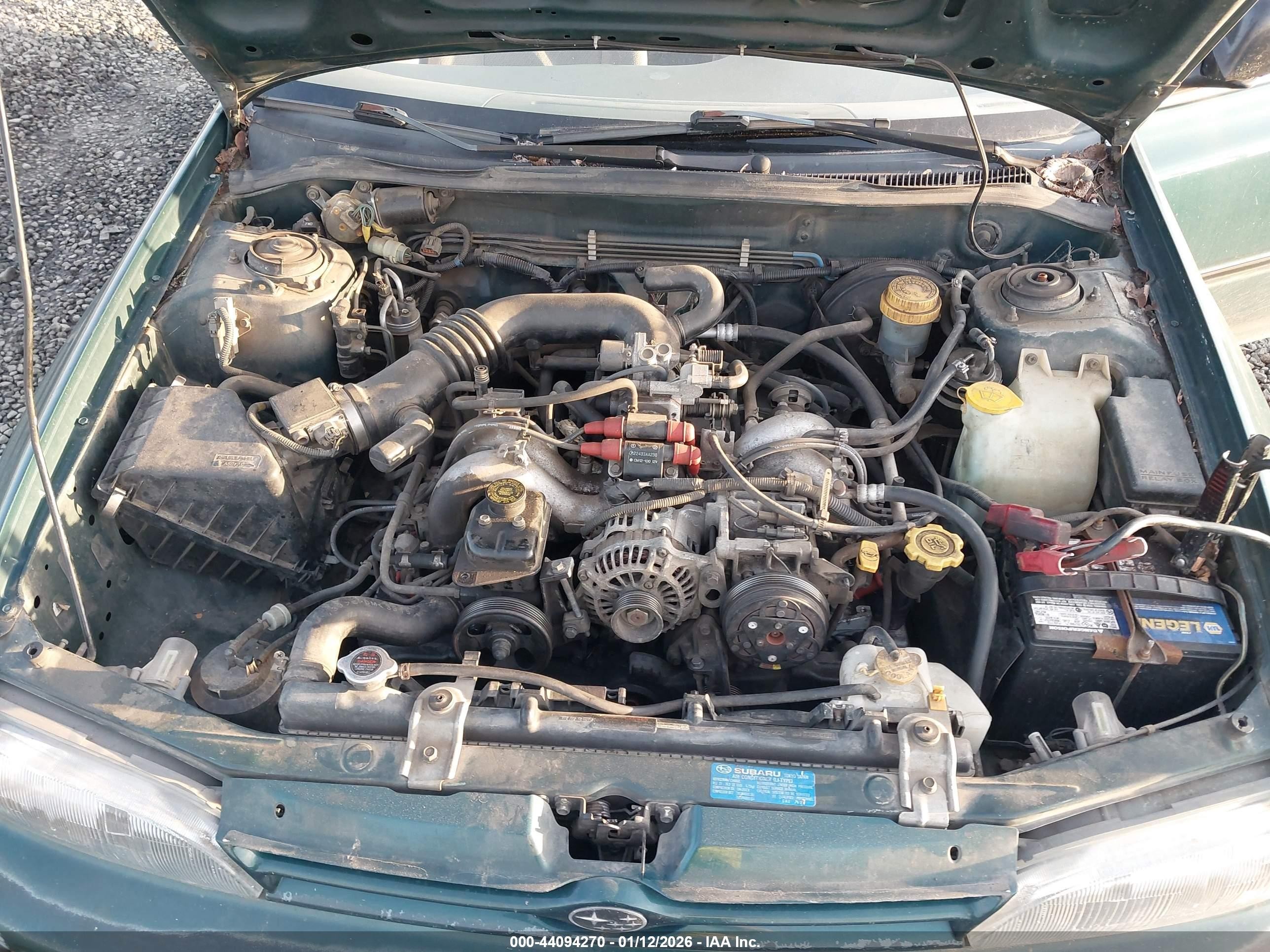 1993 Subaru Impreza L Plus Green vin: JF1GC244XPH520643