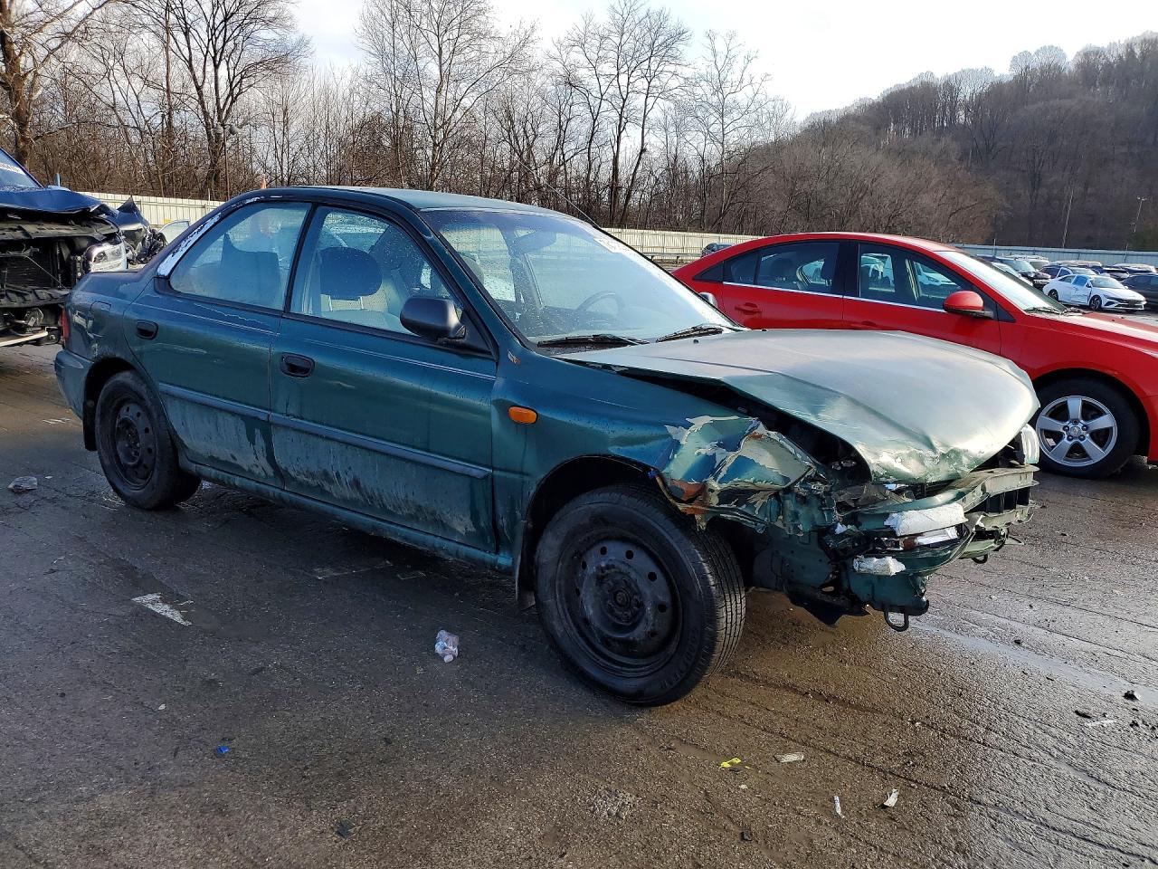 1998 Subaru Impreza L Green vin: JF1GC4351WH501368
