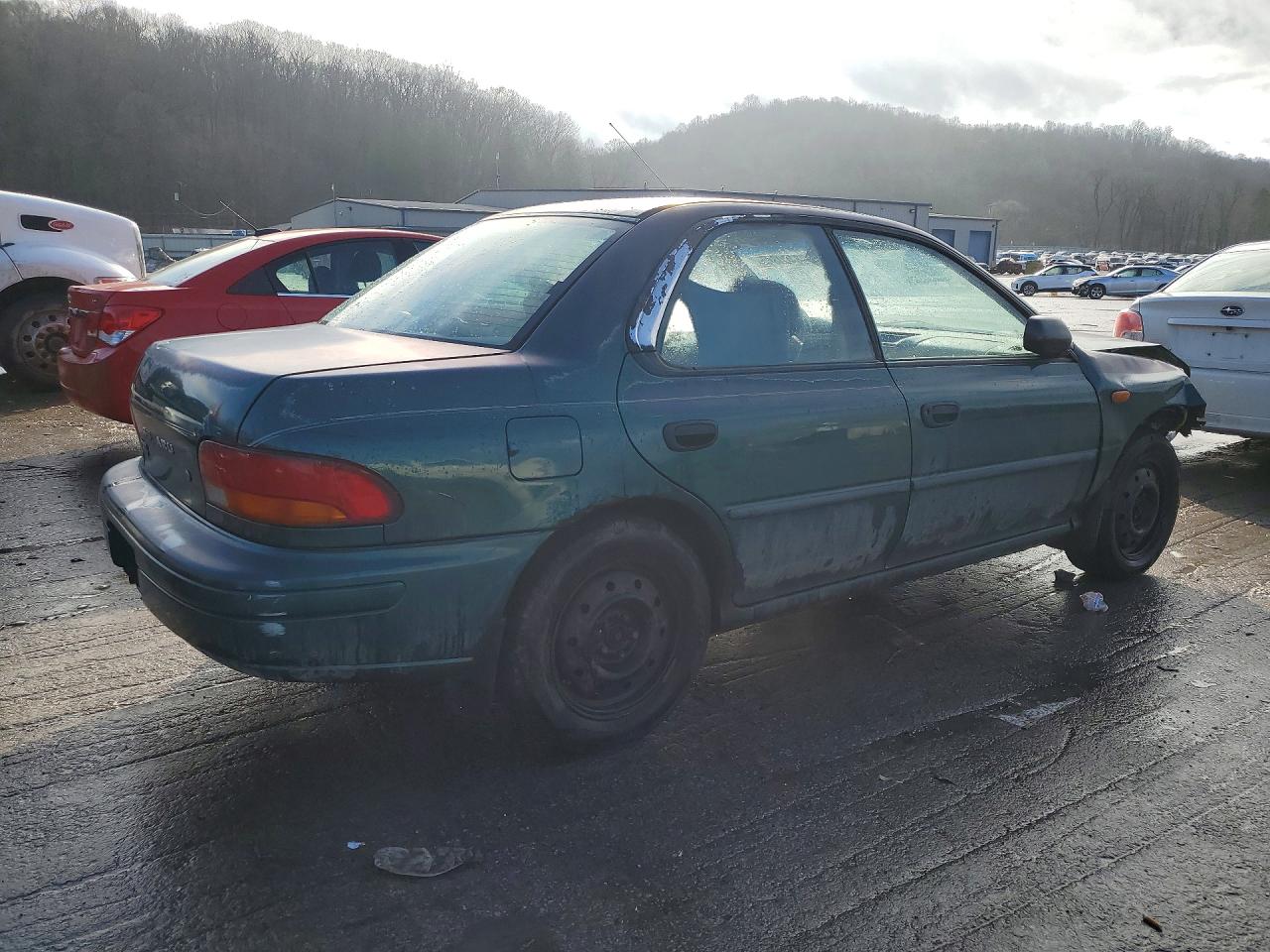 1998 Subaru Impreza L Green vin: JF1GC4351WH501368