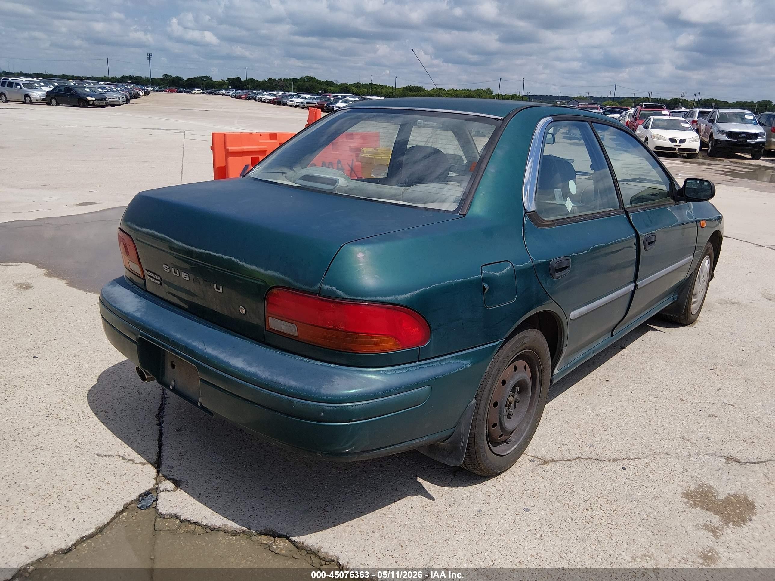 1998 Subaru Impreza L Green vin: JF1GC4355WH502801