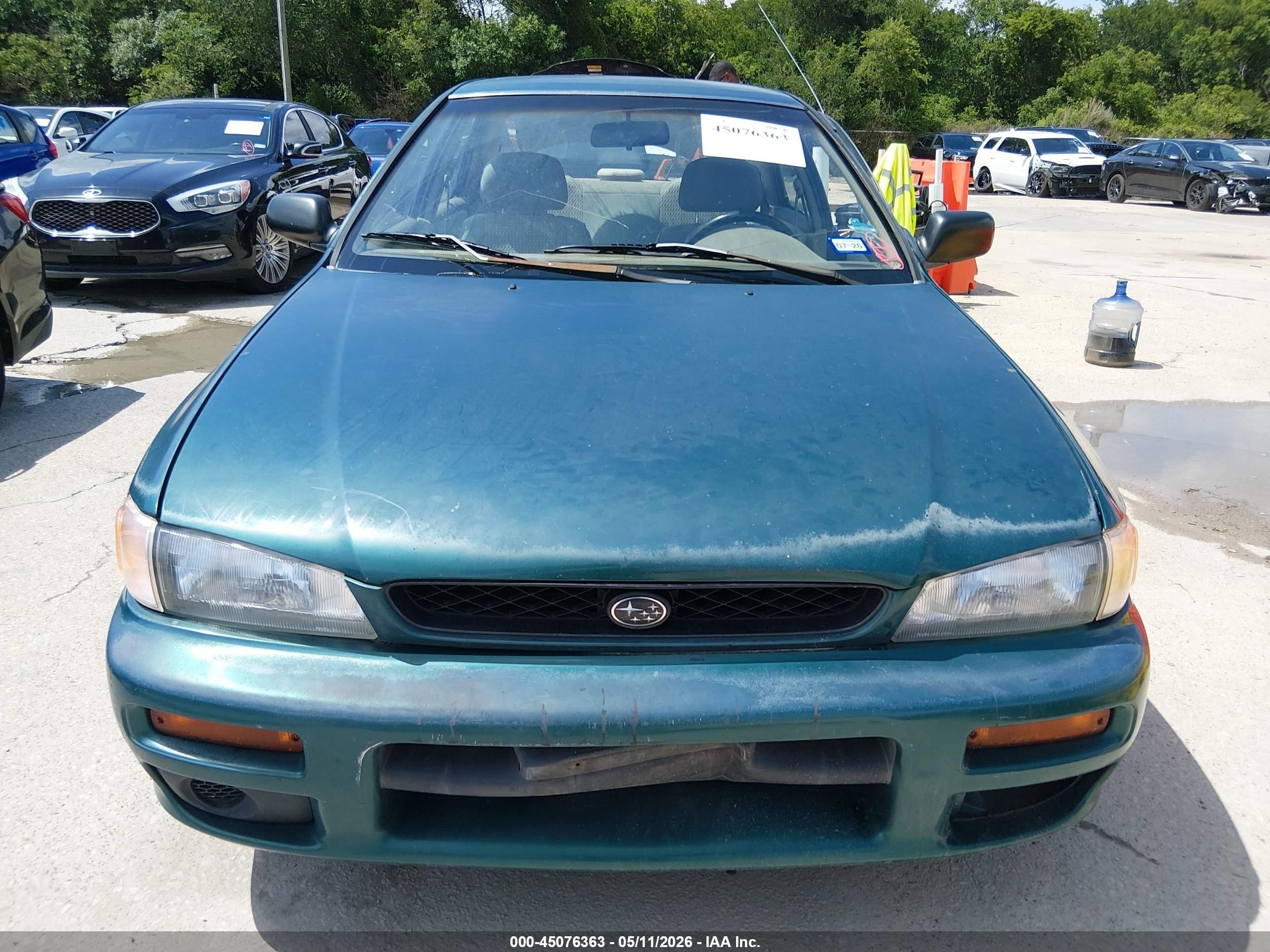1998 Subaru Impreza L Green vin: JF1GC4355WH502801