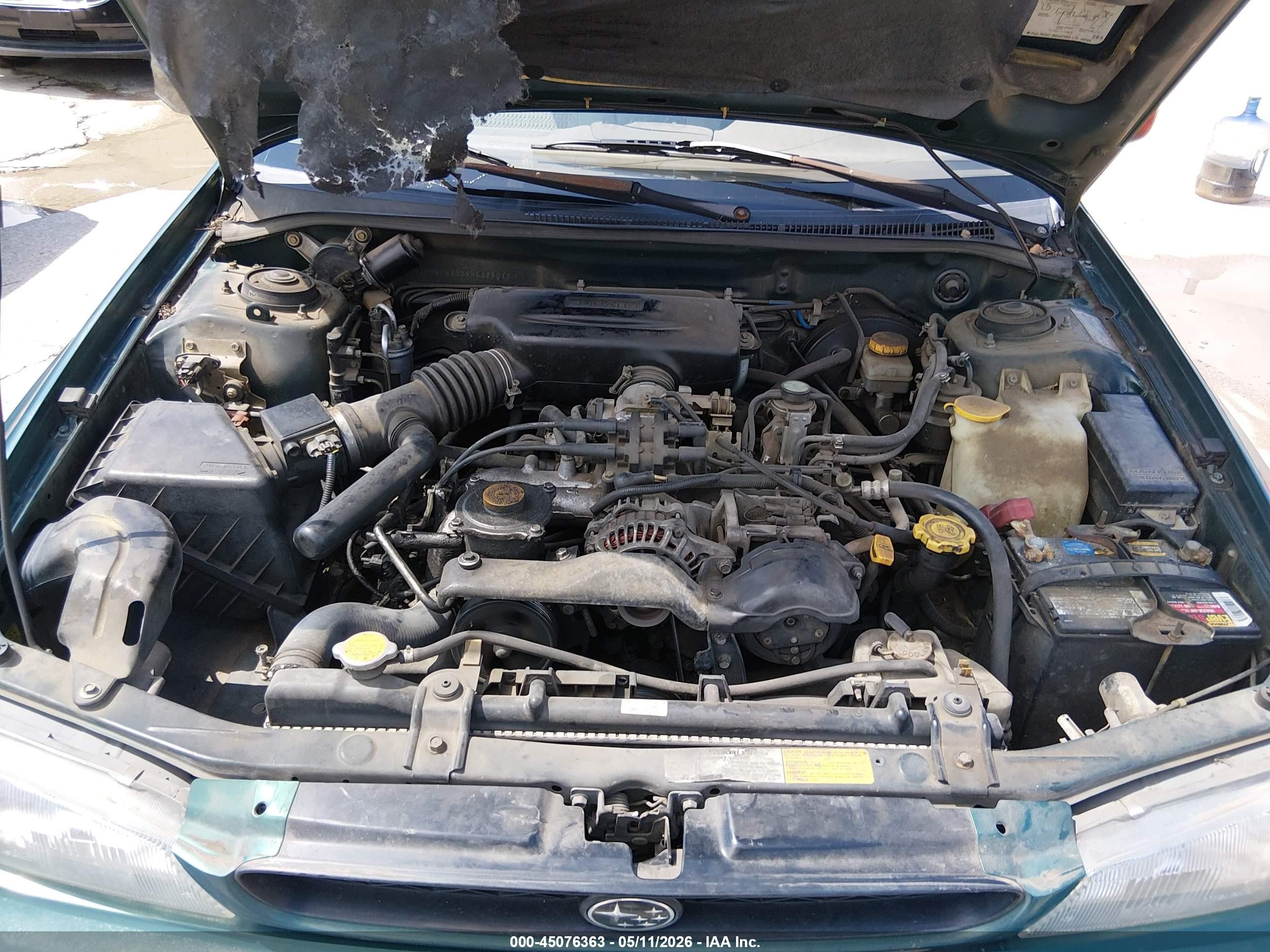 1998 Subaru Impreza L Green vin: JF1GC4355WH502801