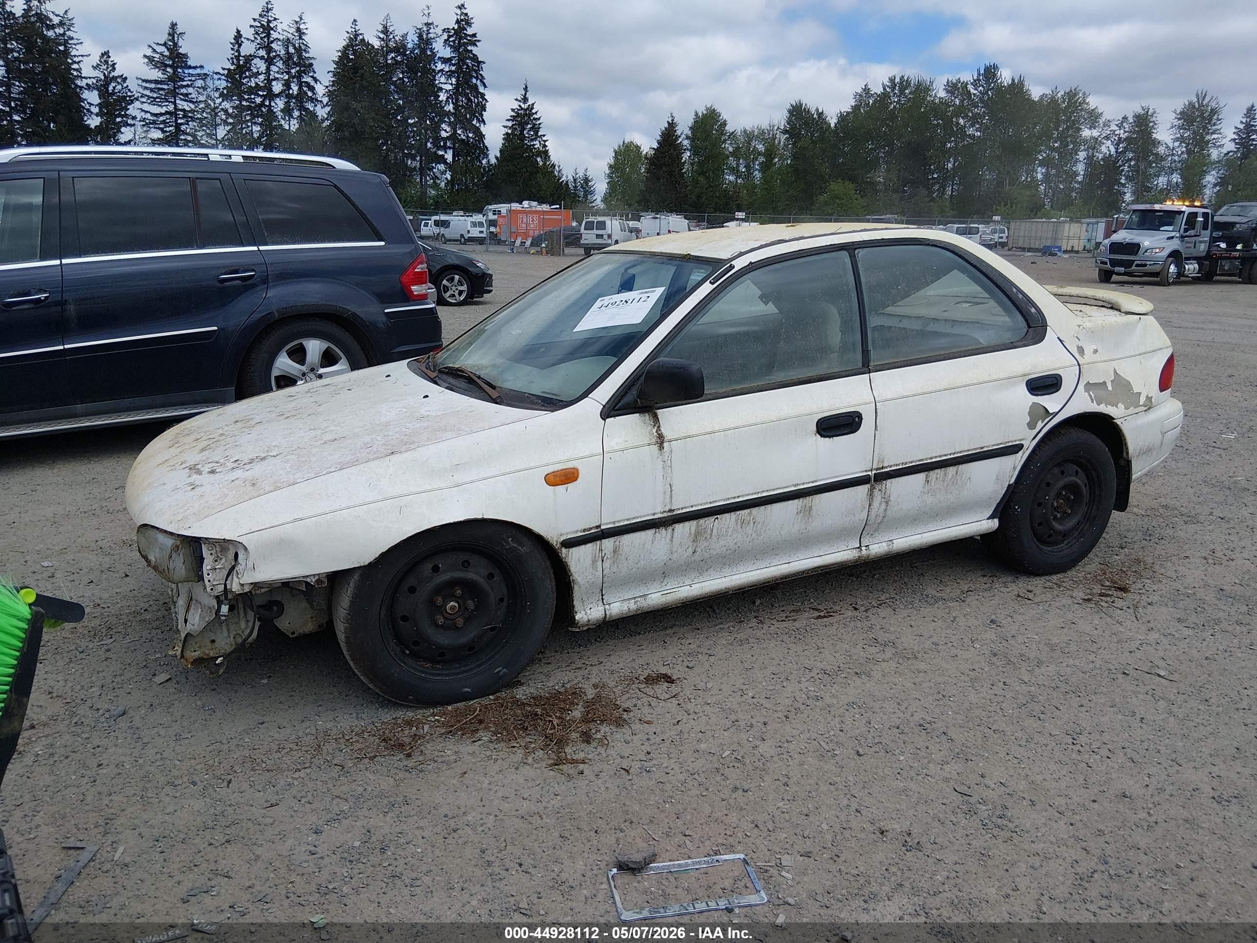 1996 Subaru Impreza L White vin: JF1GC4356TH511597