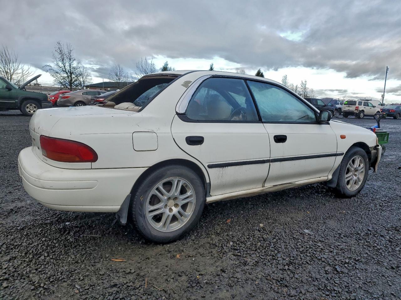 1995 Subaru Impreza L White vin: JF1GC6355SH517899