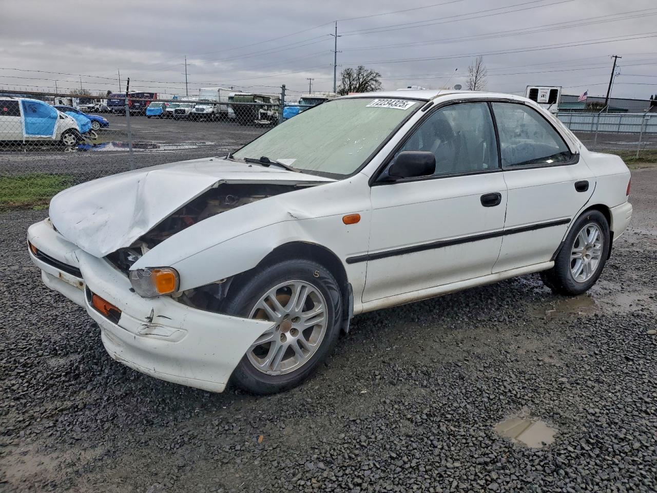 1995 Subaru Impreza L White vin: JF1GC6355SH517899