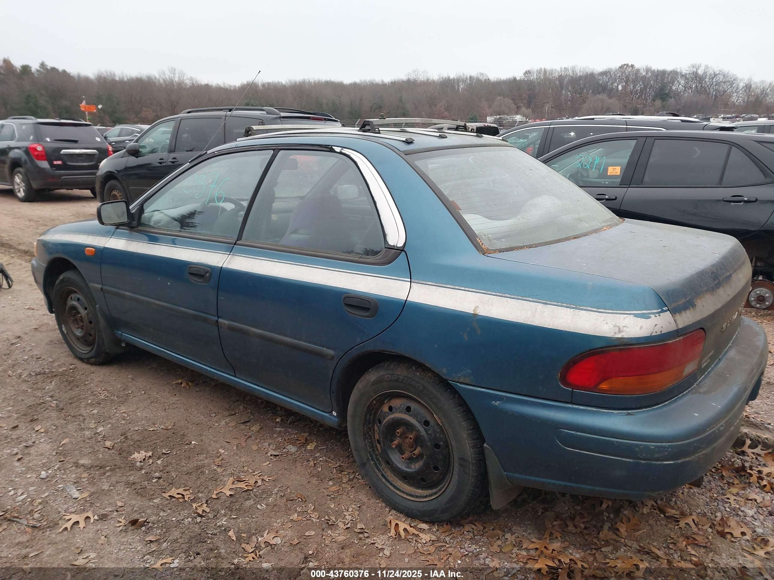 1995 Subaru Impreza L Blue vin: JF1GC6356SH514509