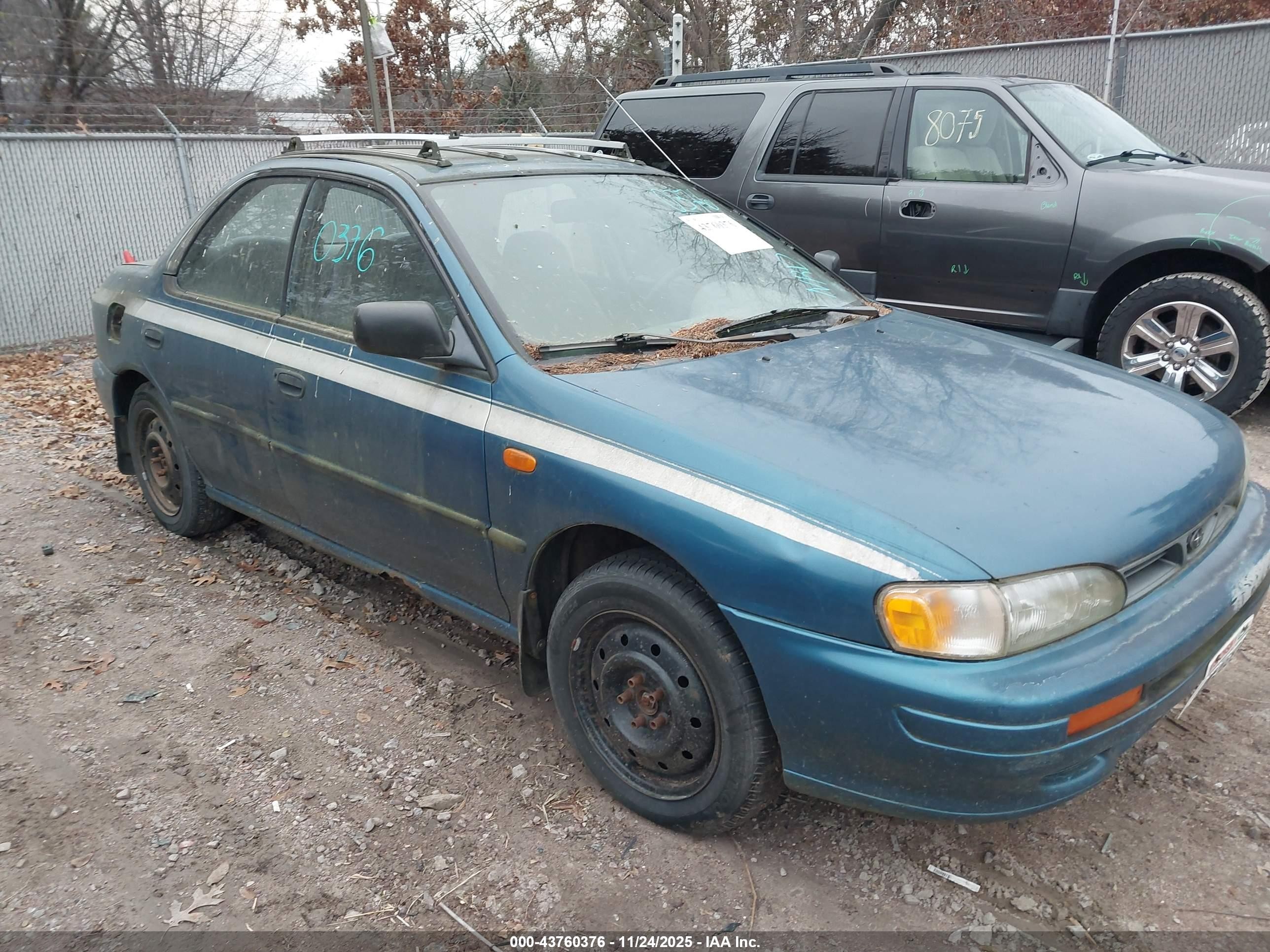 1995 Subaru Impreza L Blue vin: JF1GC6356SH514509