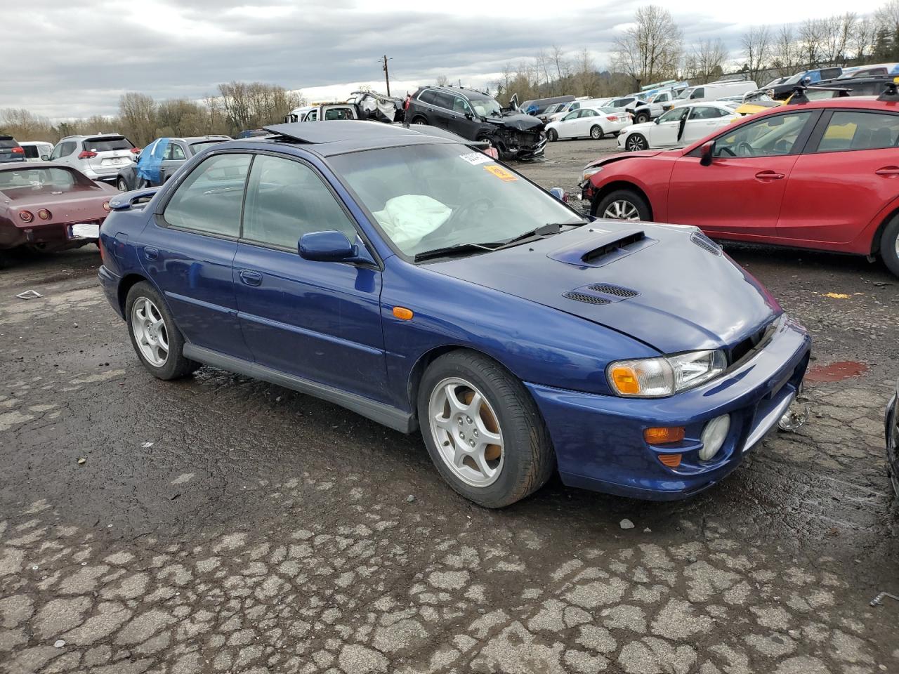 2001 Subaru Impreza Rs Синий vin: JF1GC67501H502266