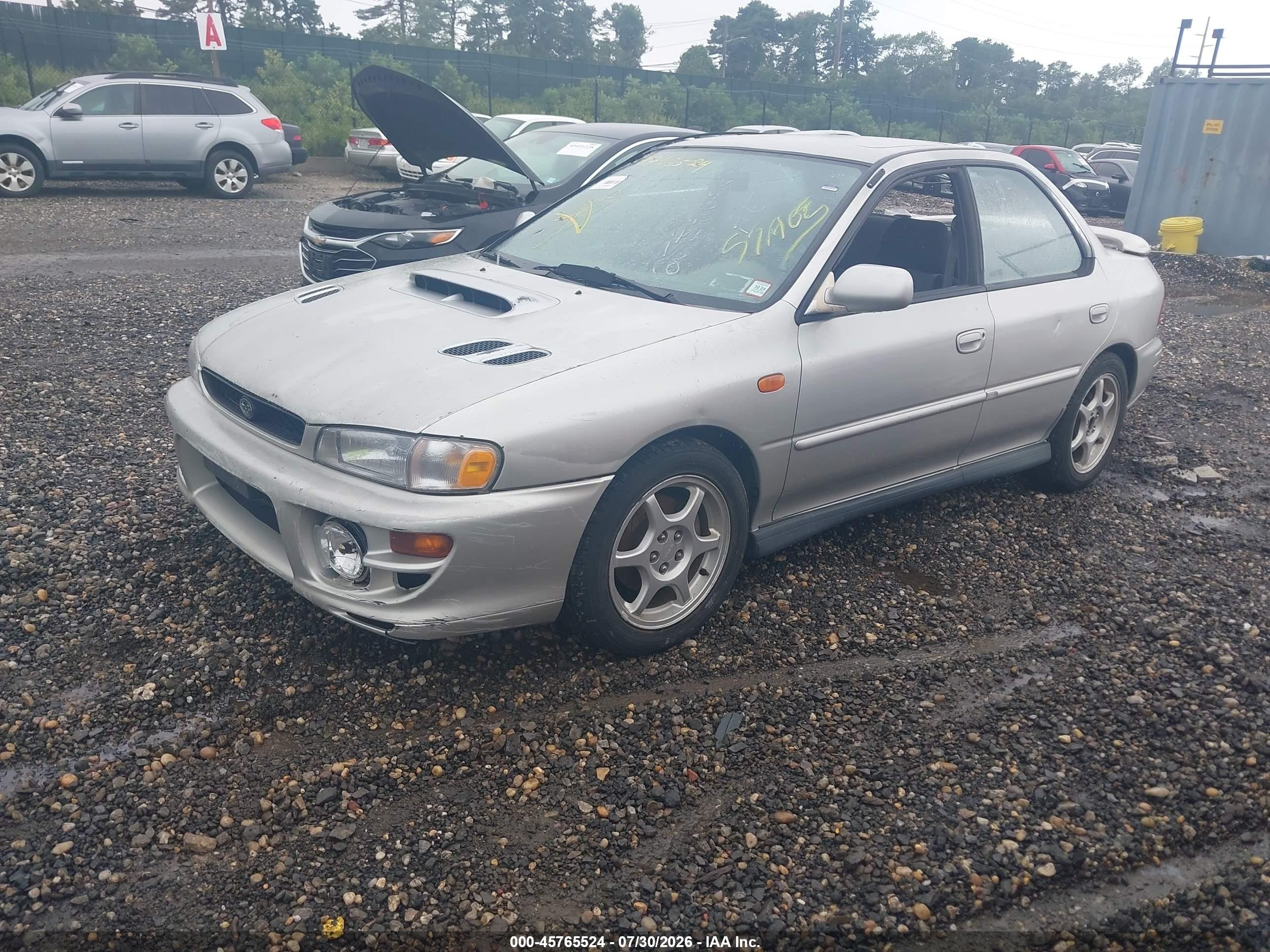 2000 Subaru Impreza 2.5rs Gray vin: JF1GC6752YG503578