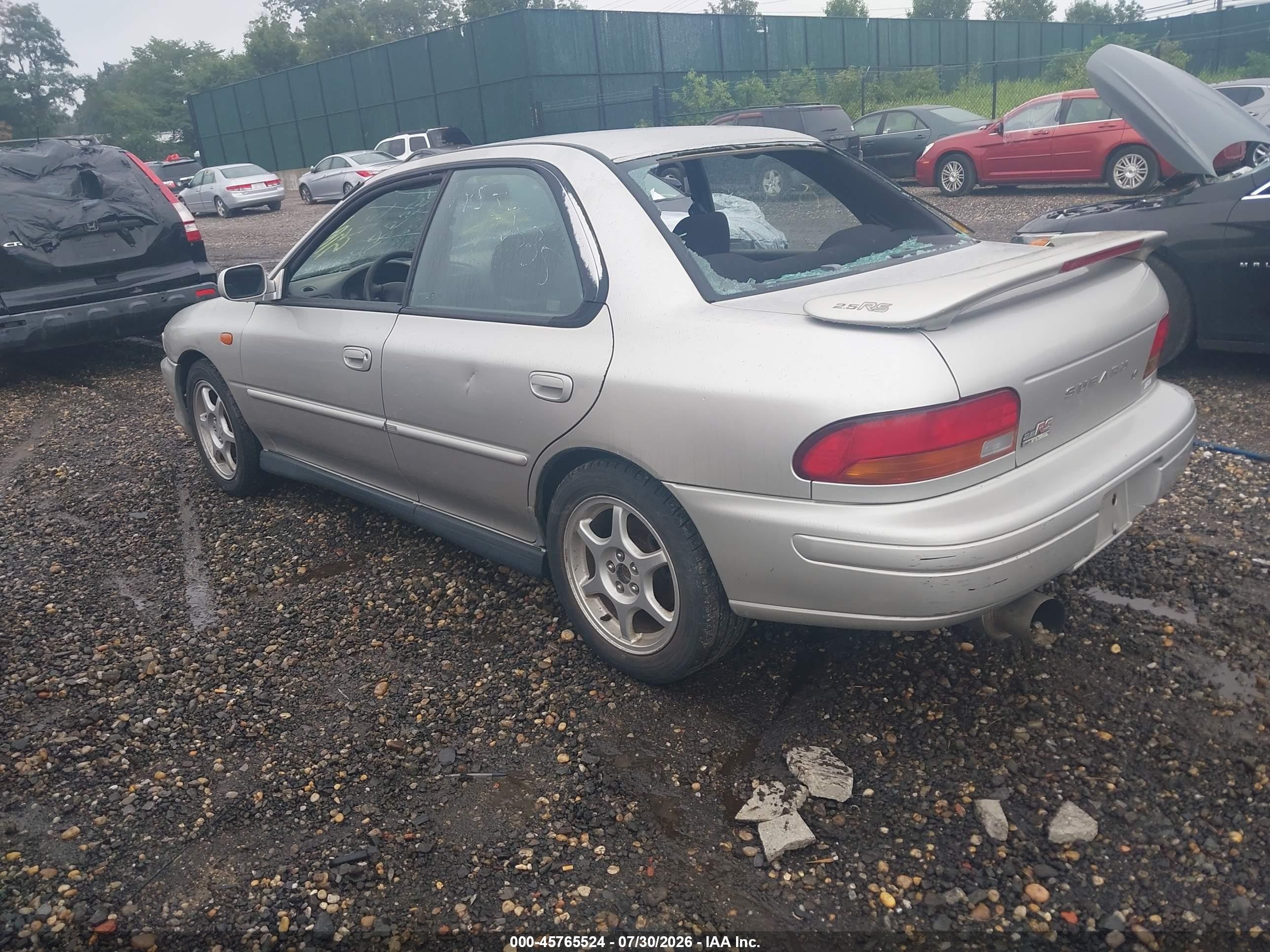 2000 Subaru Impreza 2.5rs Gray vin: JF1GC6752YG503578
