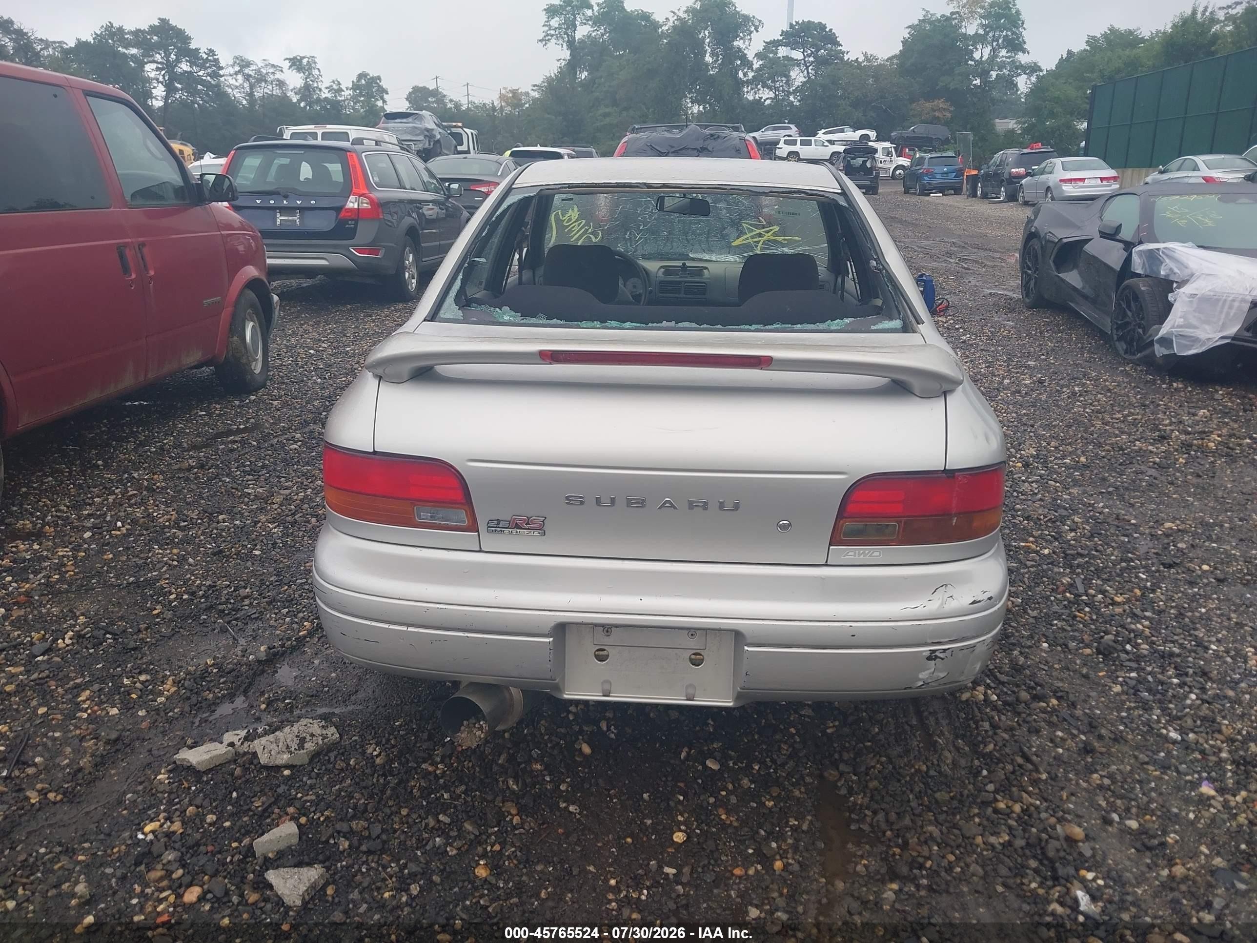 2000 Subaru Impreza 2.5rs Gray vin: JF1GC6752YG503578