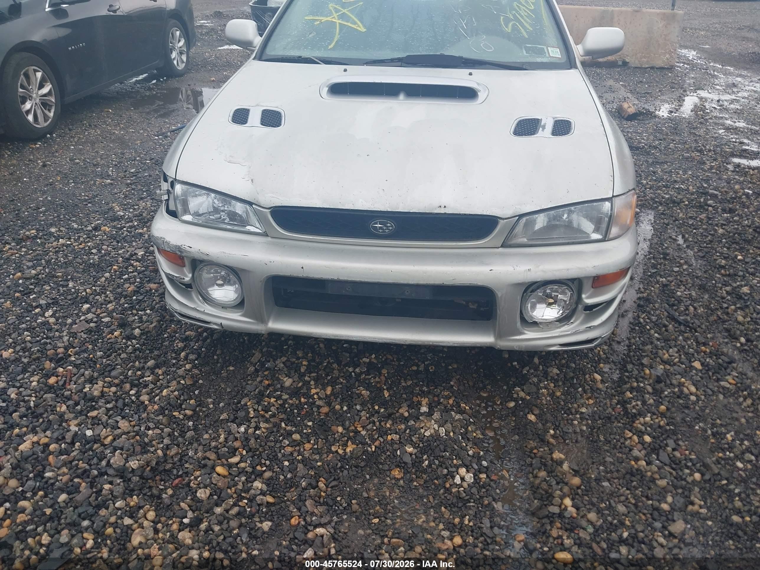 2000 Subaru Impreza 2.5rs Gray vin: JF1GC6752YG503578