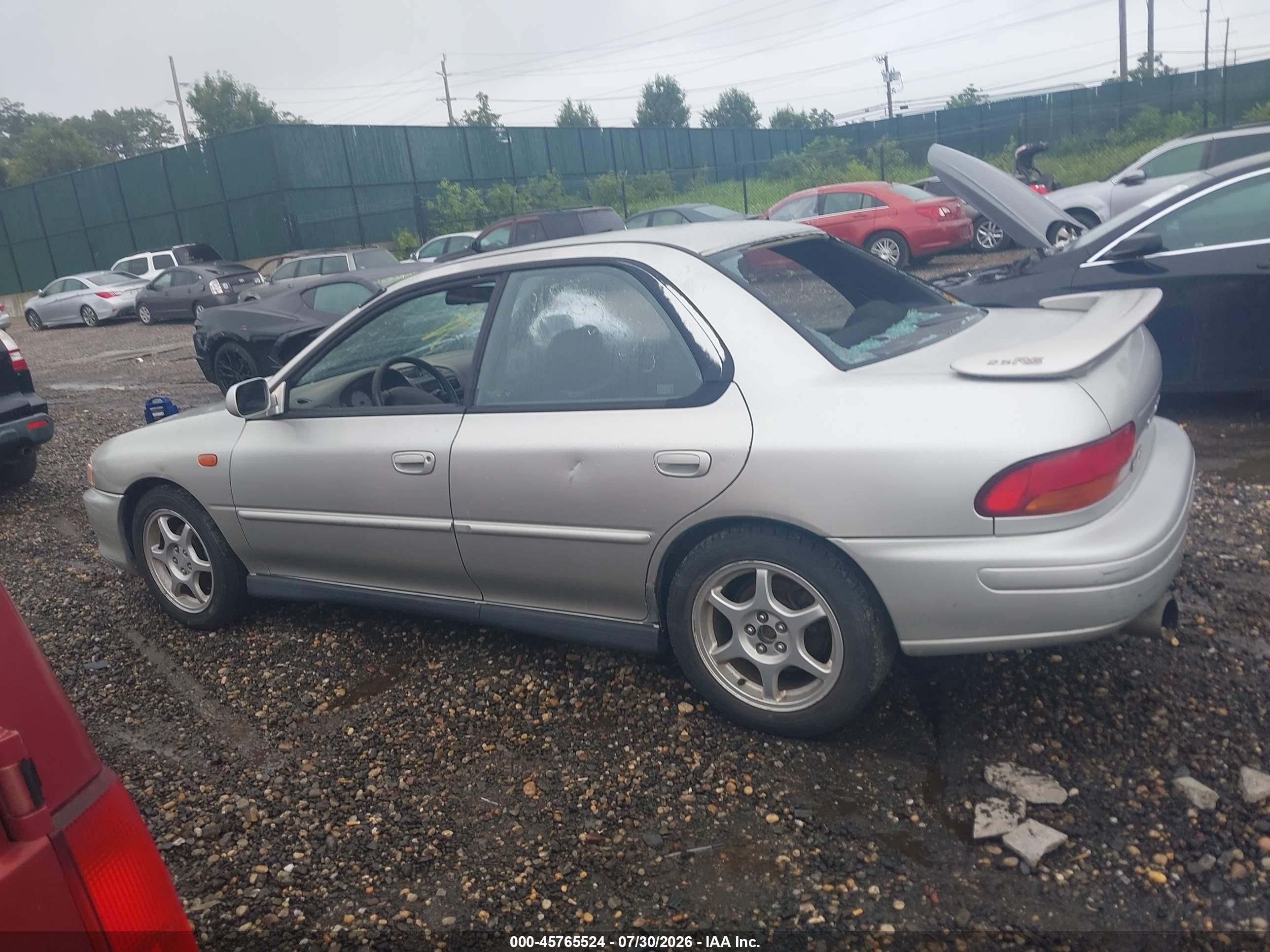 2000 Subaru Impreza 2.5rs Gray vin: JF1GC6752YG503578