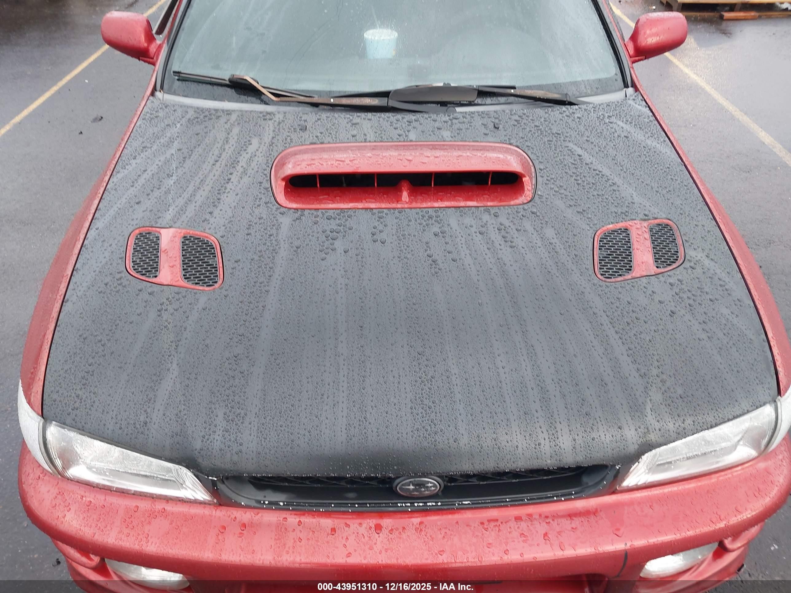2000 Subaru Impreza 2.5rs Red vin: JF1GC6753YG503640
