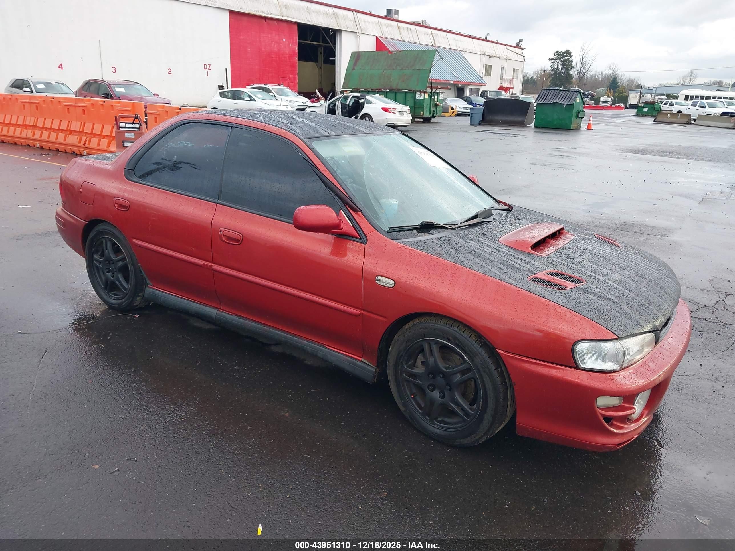 2000 Subaru Impreza 2.5rs Red vin: JF1GC6753YG503640