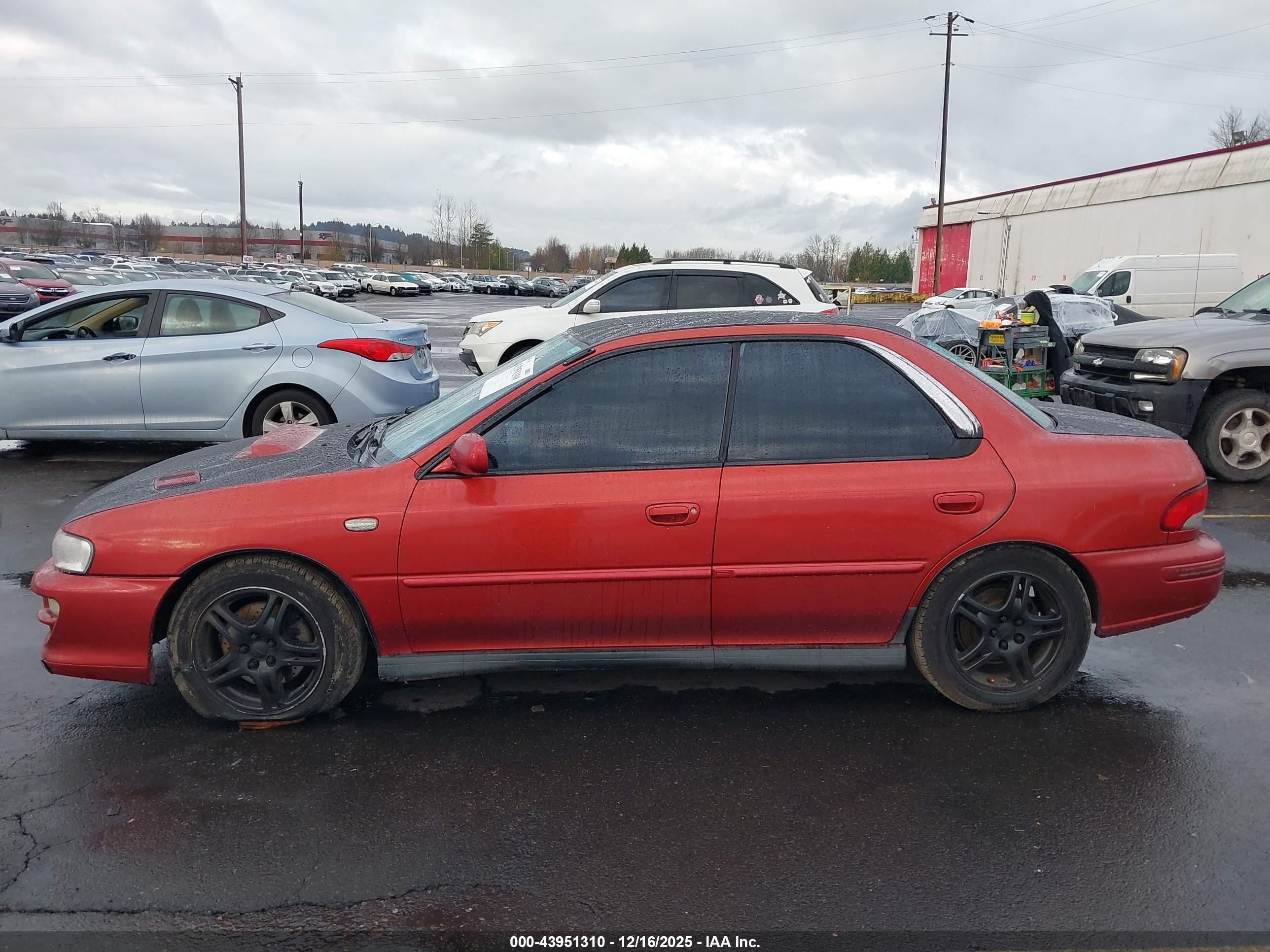2000 Subaru Impreza 2.5rs Red vin: JF1GC6753YG503640