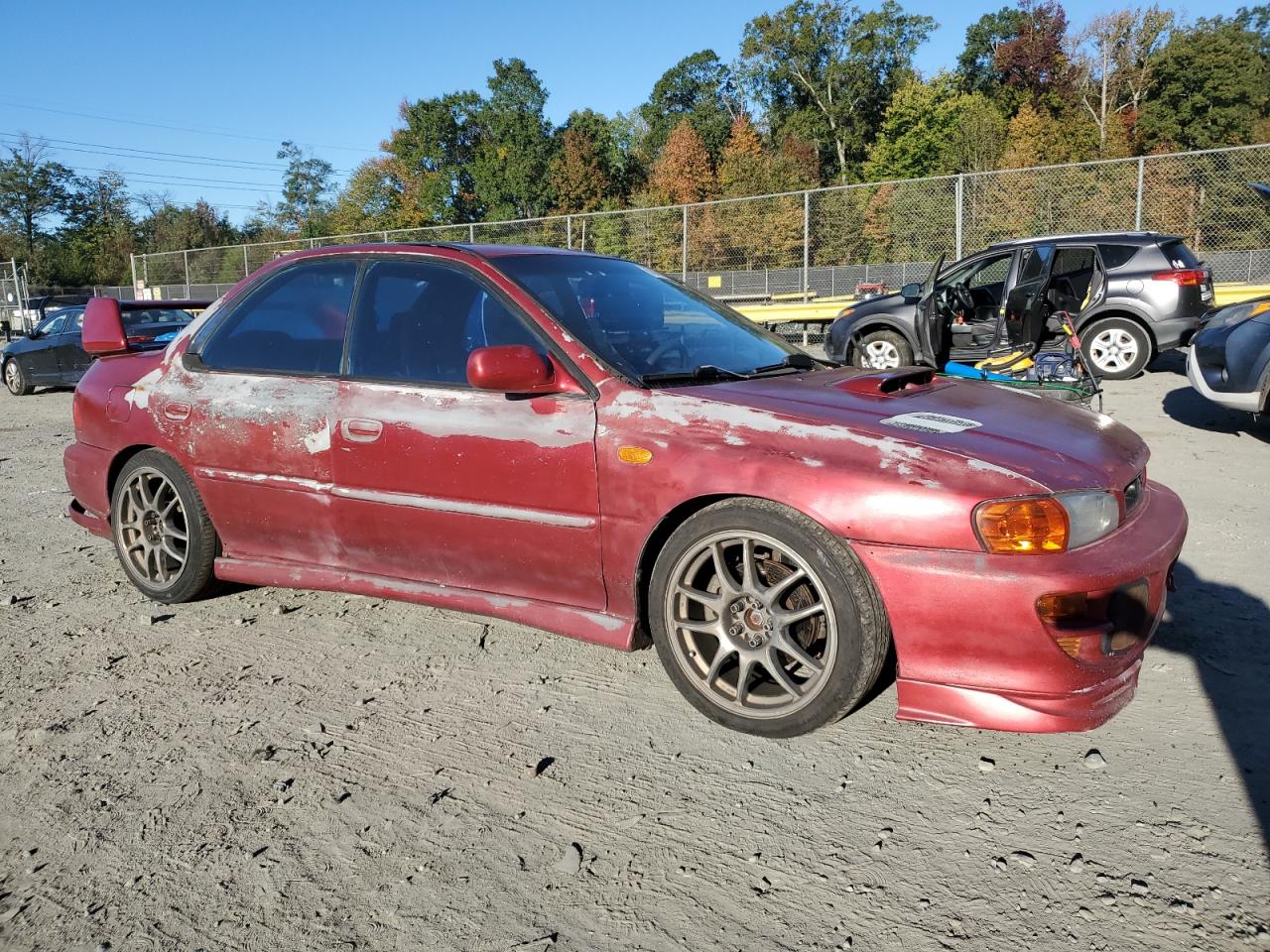 2001 Subaru Impreza Rs Red vin: JF1GC675X1H501917
