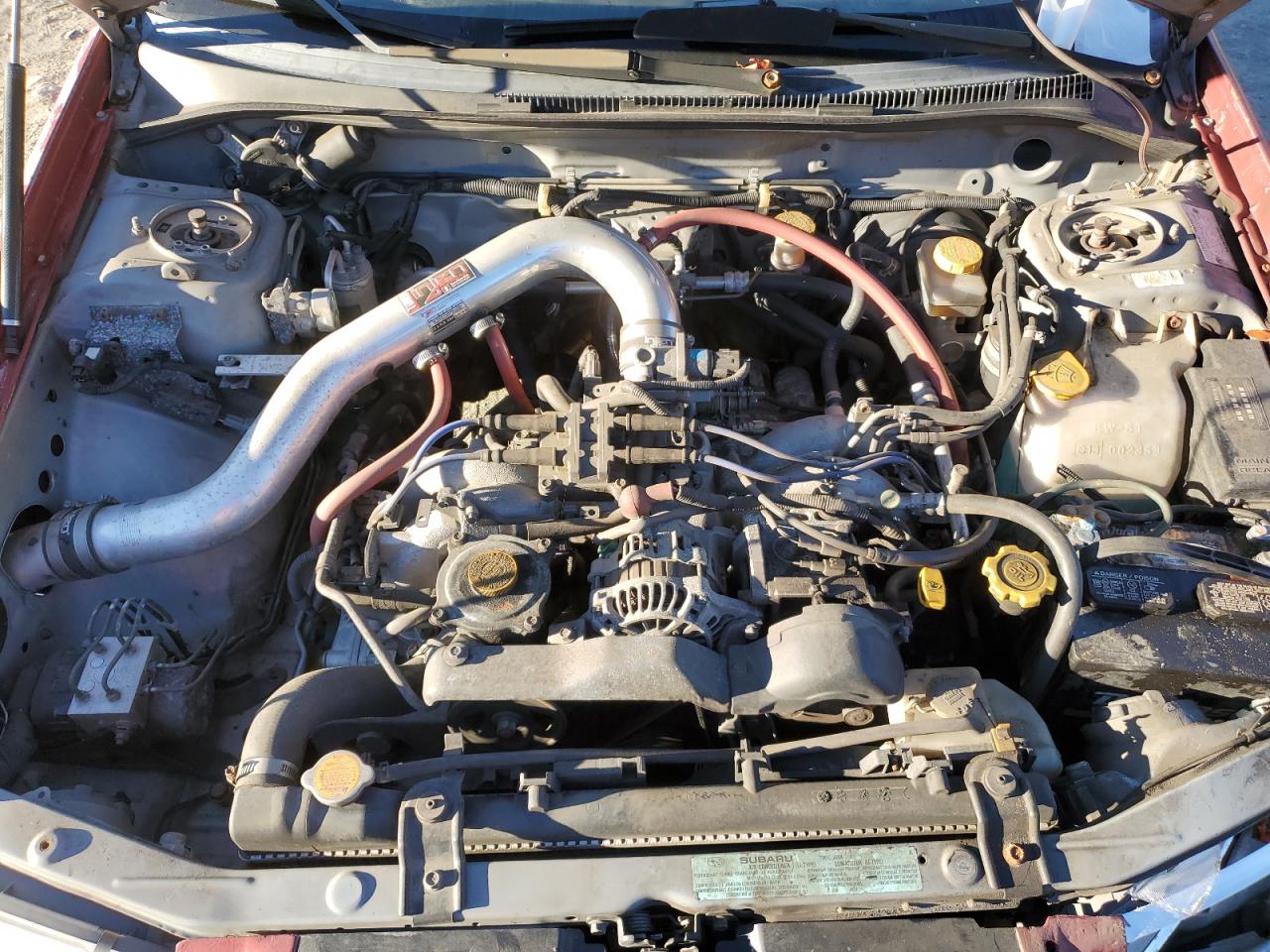 2001 Subaru Impreza Rs Red vin: JF1GC675X1H501917