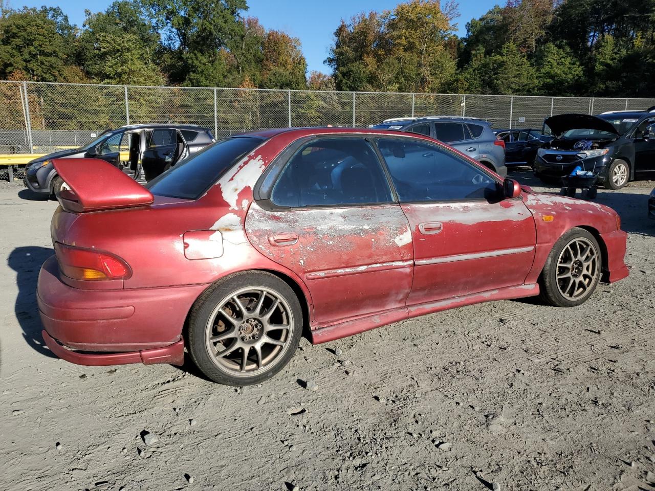 2001 Subaru Impreza Rs Red vin: JF1GC675X1H501917