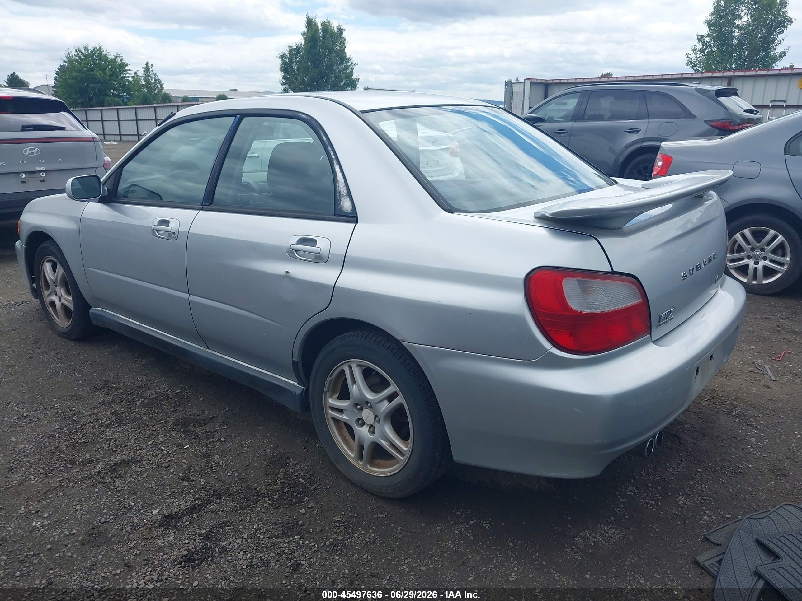 2002 Subaru Impreza Wrx Silver vin: JF1GD29602H519971
