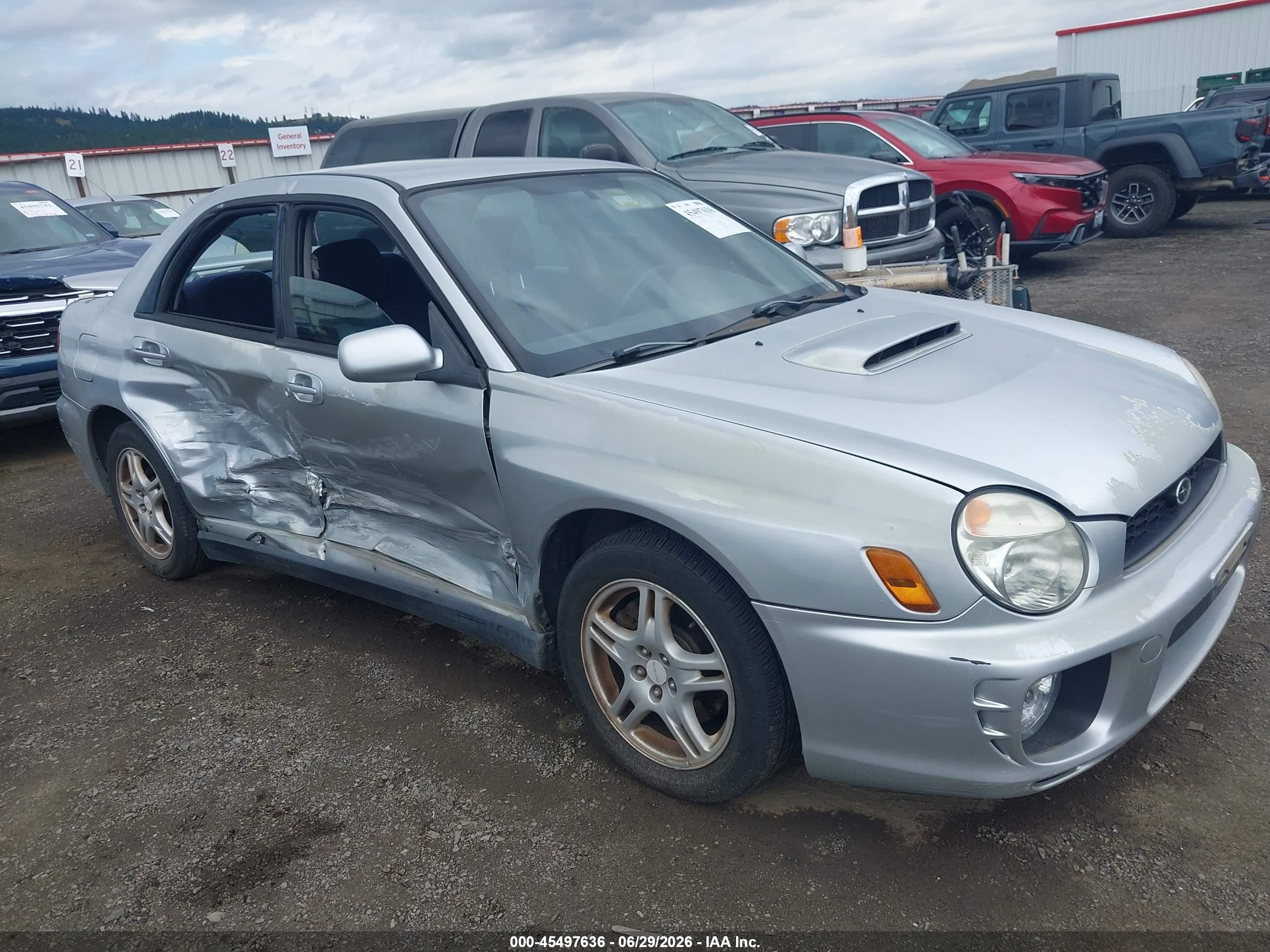 2002 Subaru Impreza Wrx Серебряный vin: JF1GD29602H519971