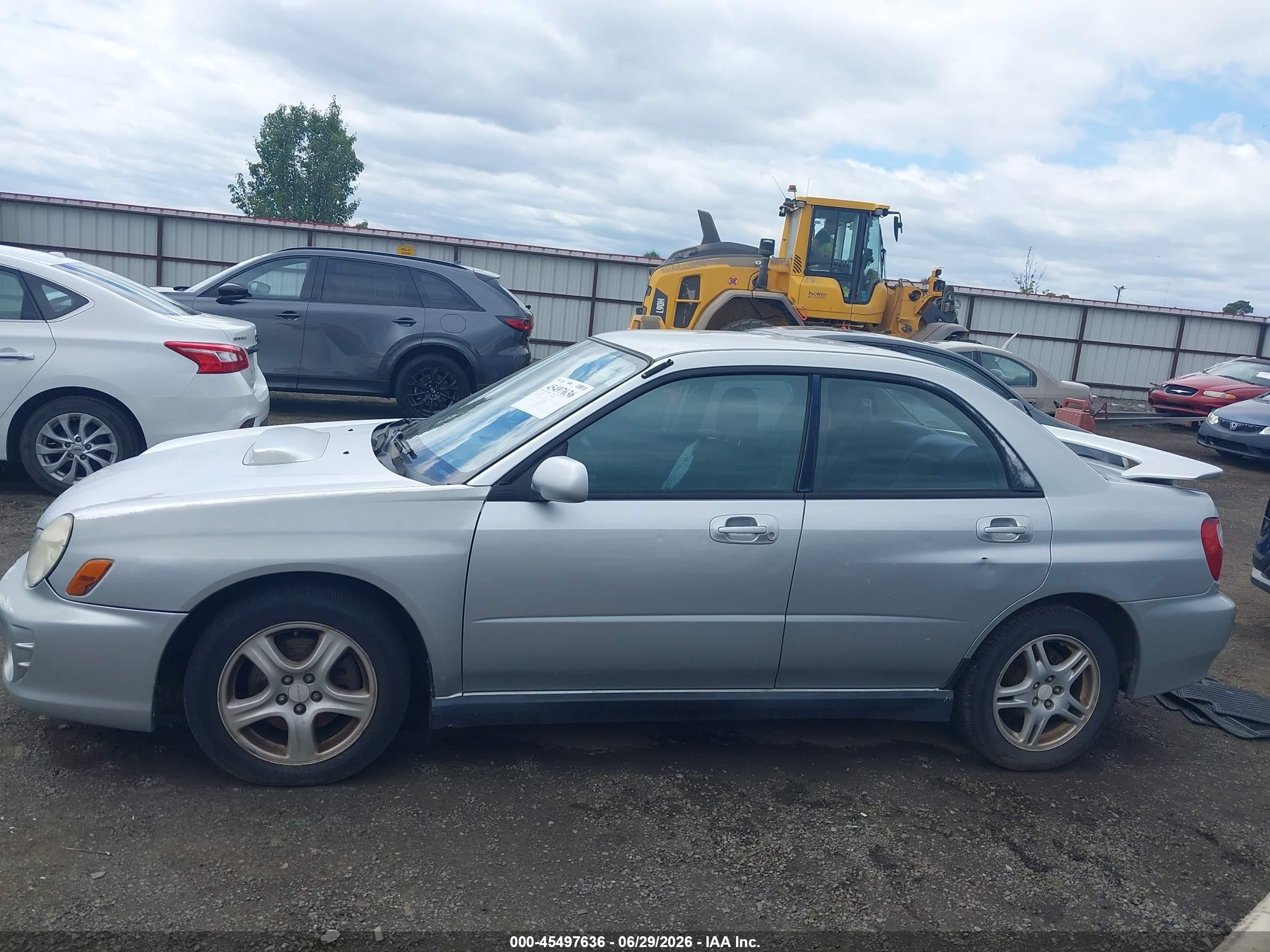 2002 Subaru Impreza Wrx Silver vin: JF1GD29602H519971