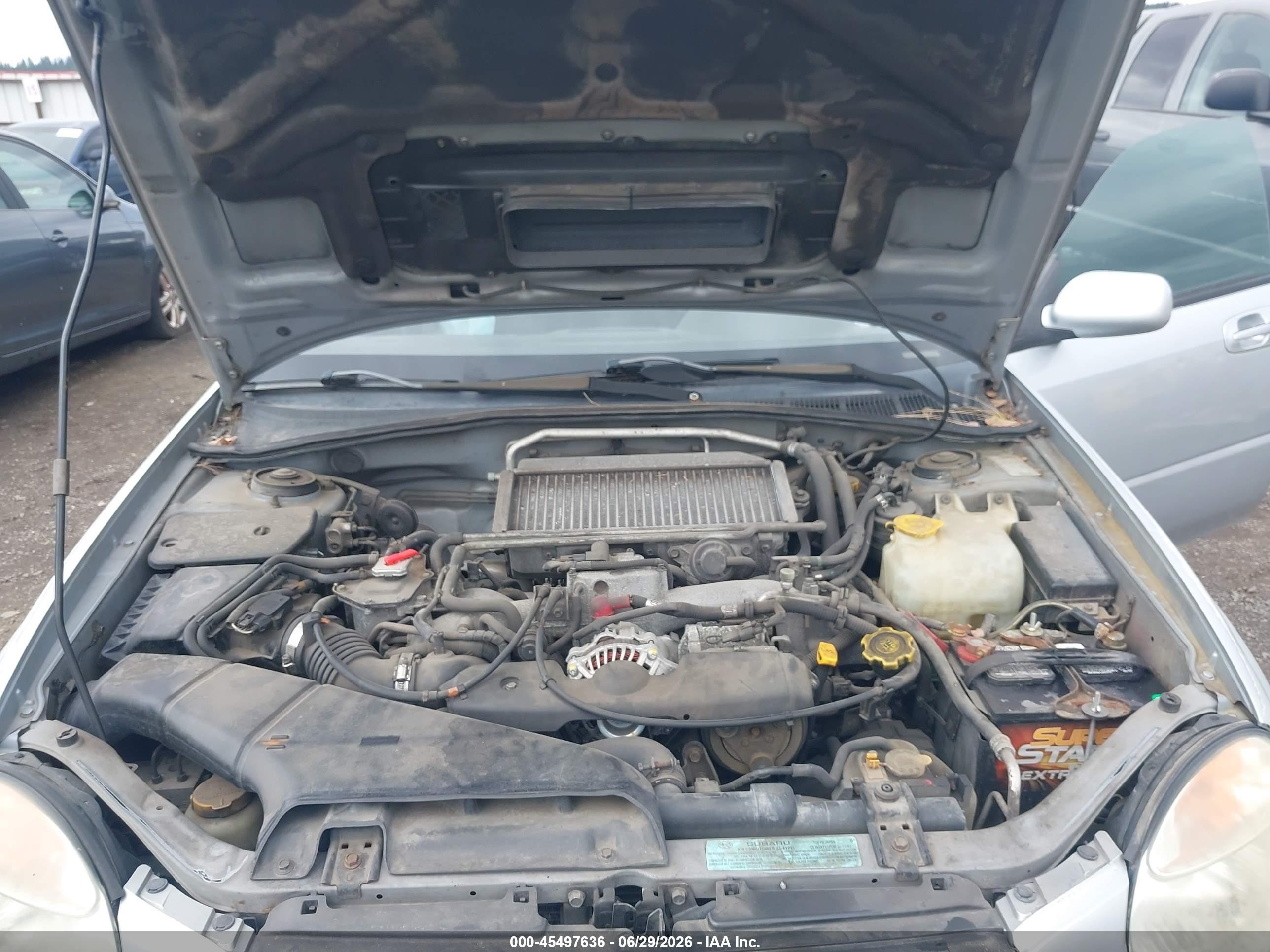 2002 Subaru Impreza Wrx Silver vin: JF1GD29602H519971