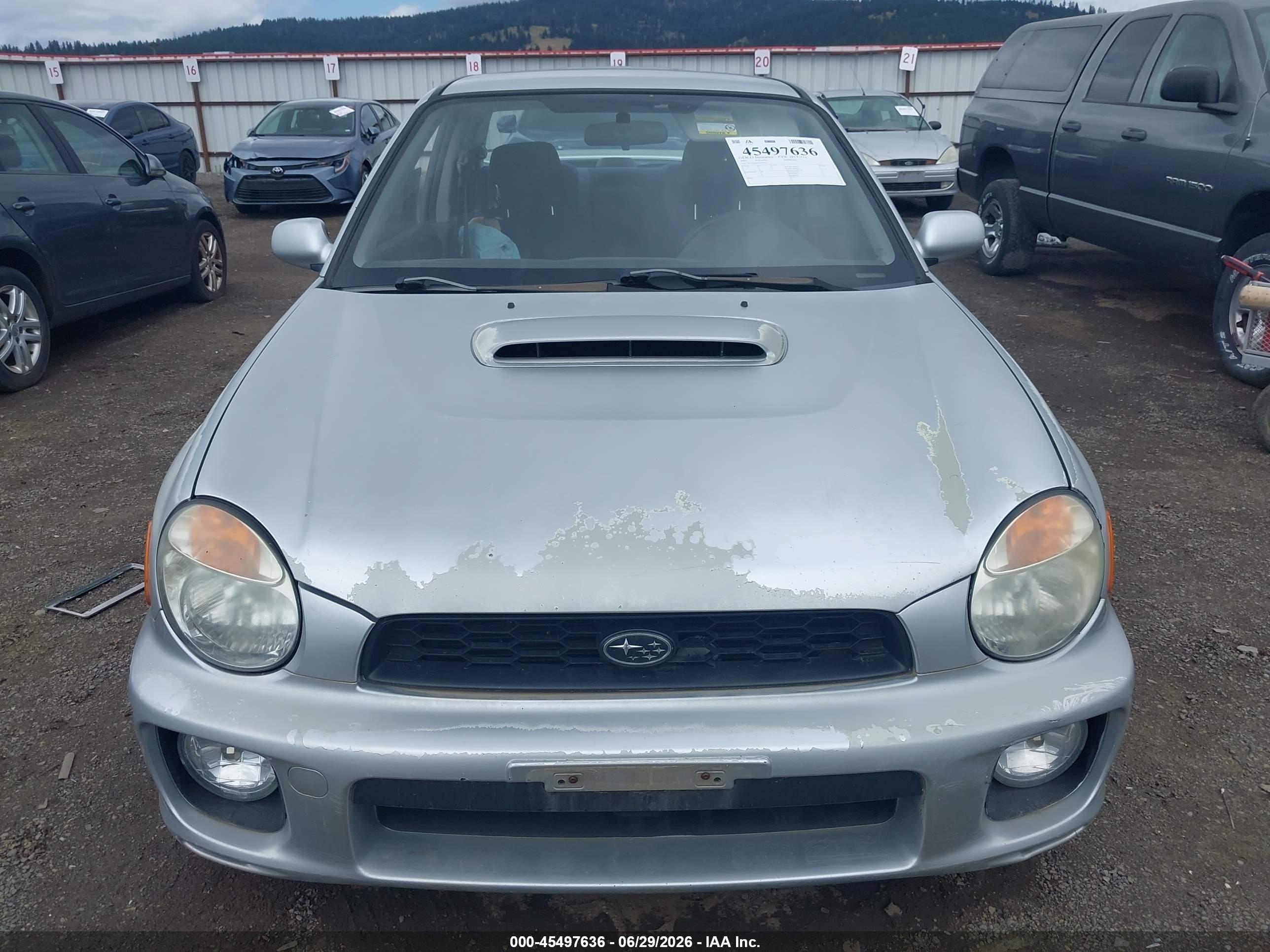 2002 Subaru Impreza Wrx Silver vin: JF1GD29602H519971