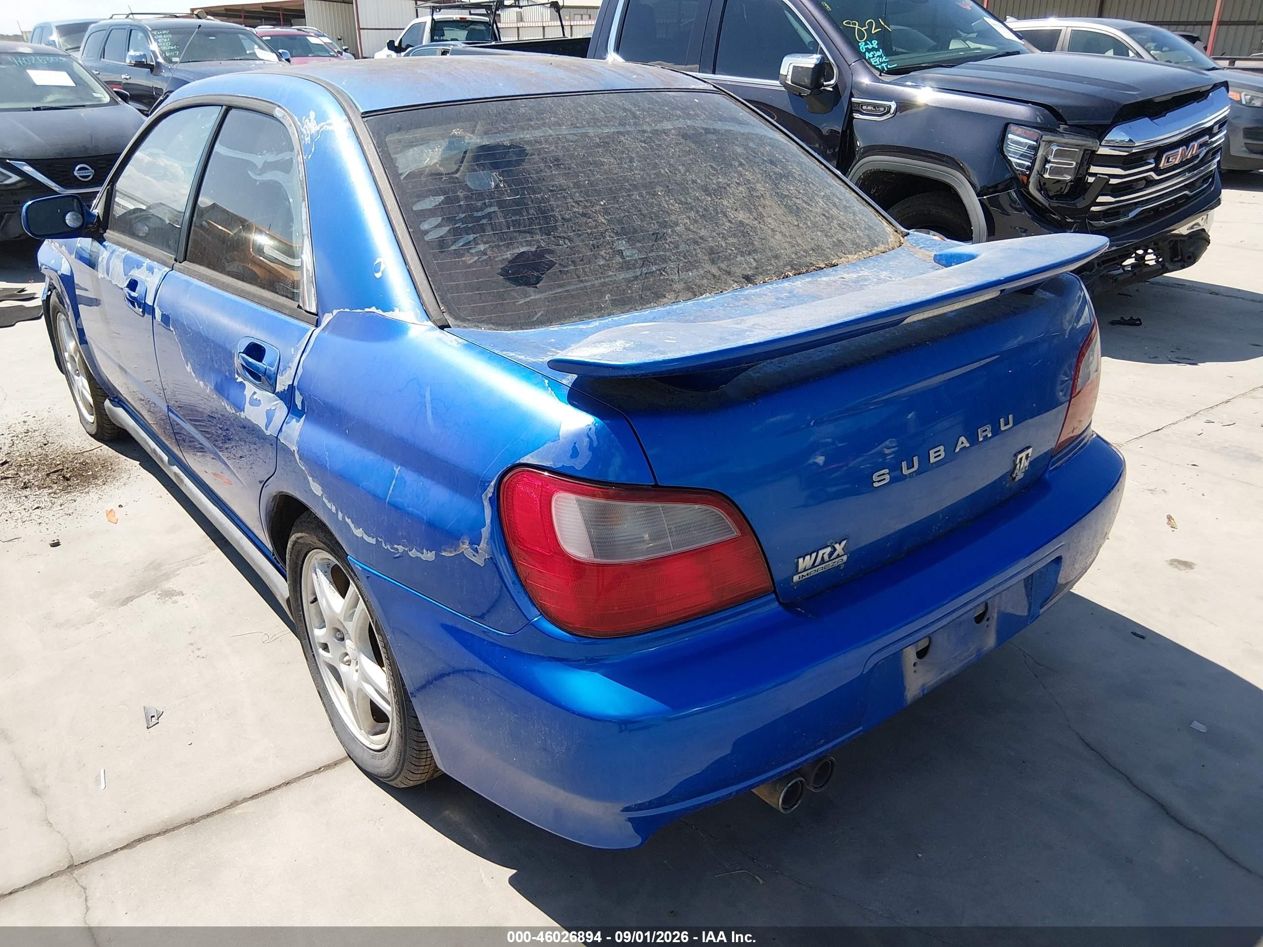 2002 Subaru Impreza Wrx Blue vin: JF1GD29612G529687
