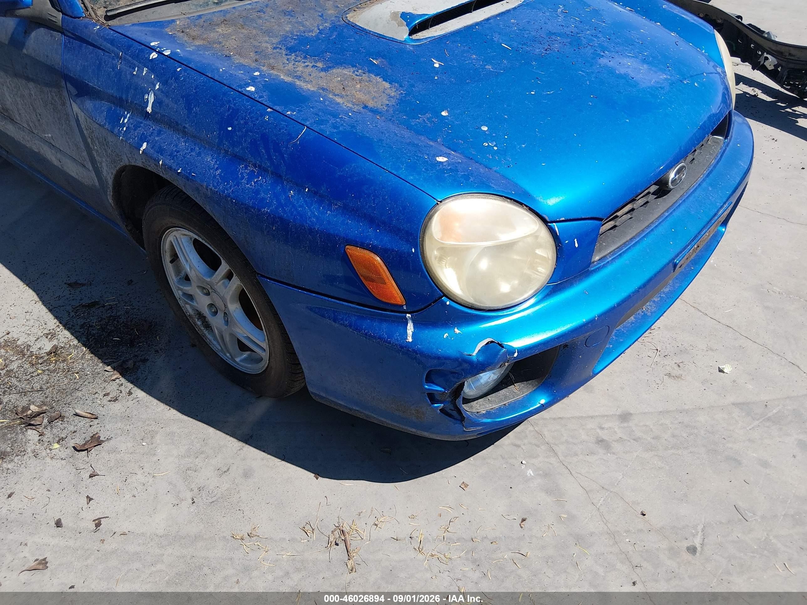 2002 Subaru Impreza Wrx Blue vin: JF1GD29612G529687