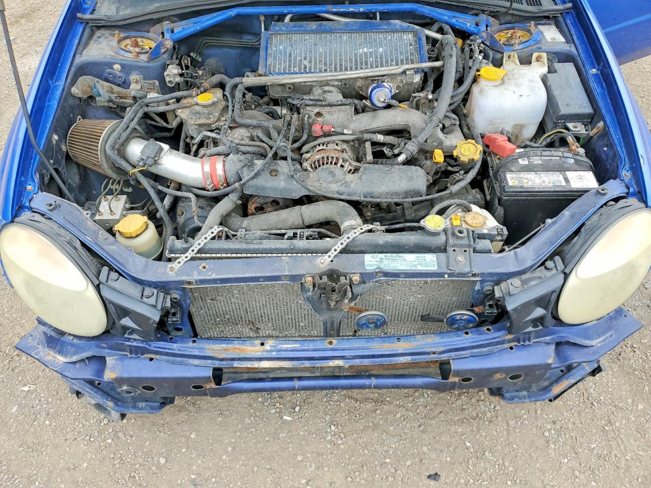 2002 Subaru Impreza Wrx Blue vin: JF1GD29622G511599