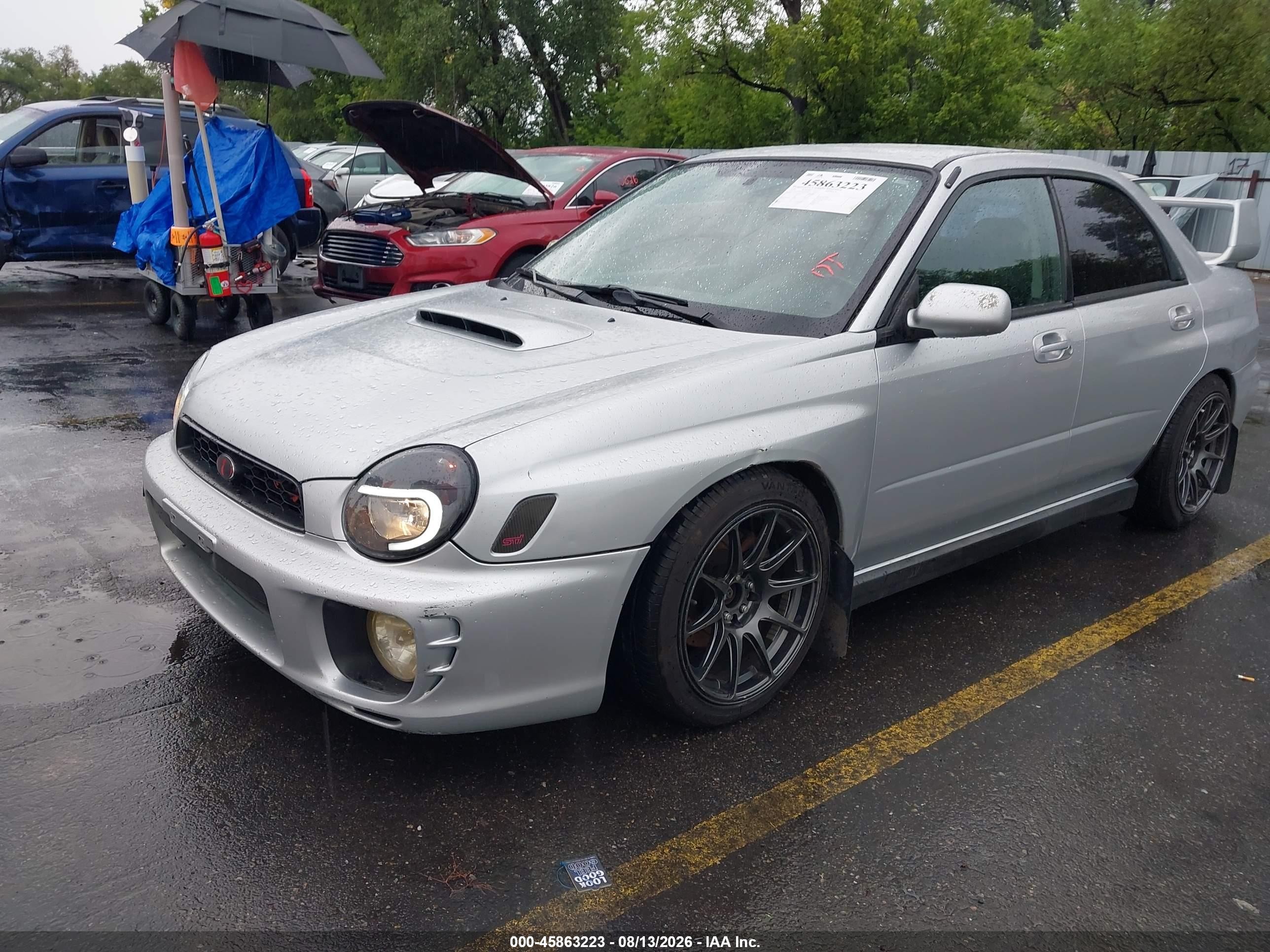 2002 Subaru Impreza Wrx Silver vin: JF1GD29632G510946