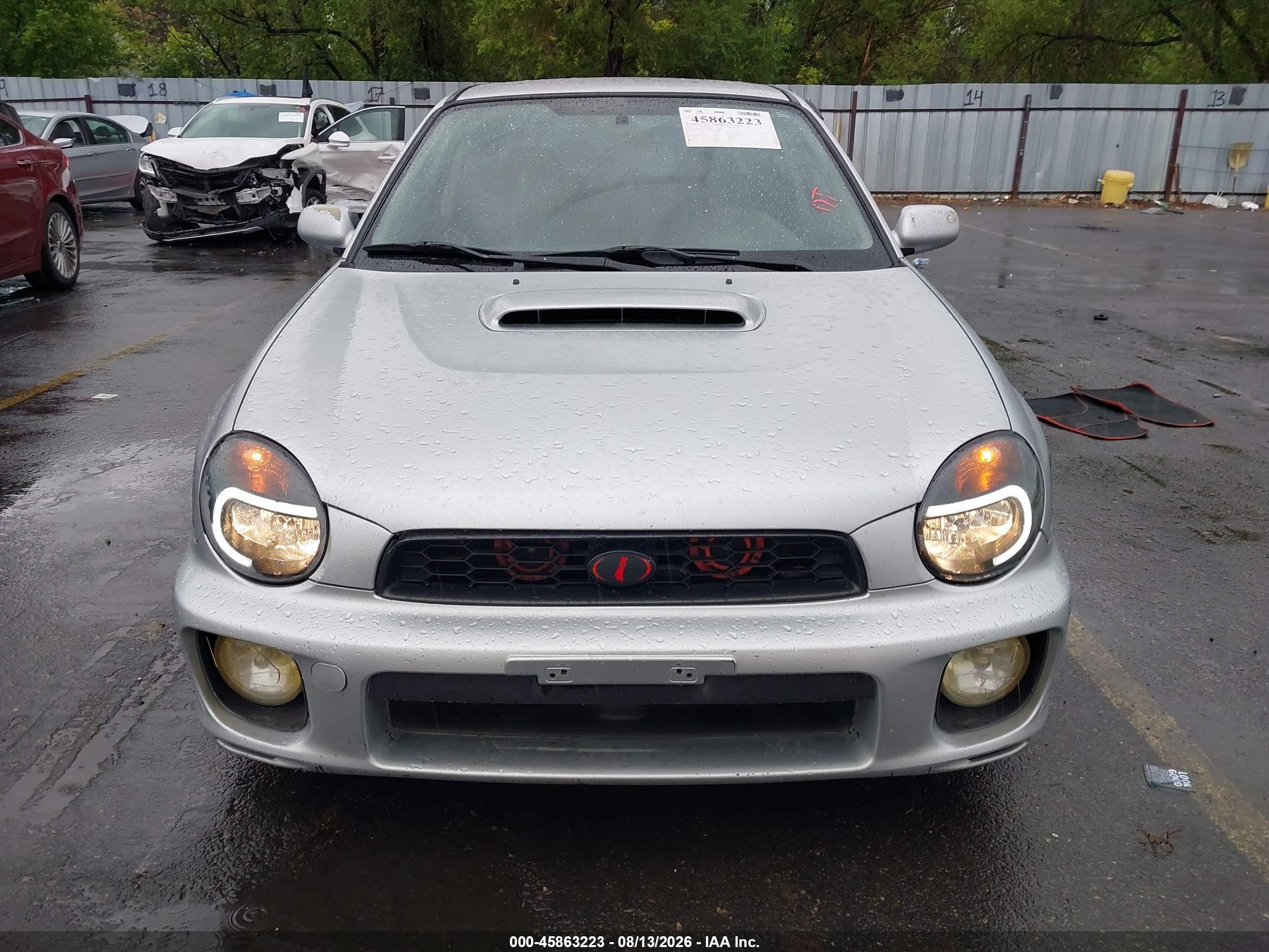 2002 Subaru Impreza Wrx Silver vin: JF1GD29632G510946