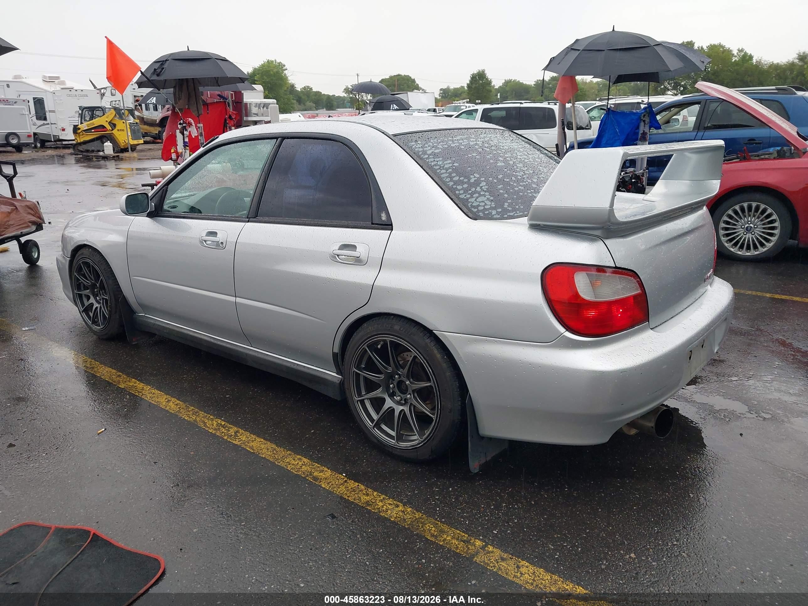 2002 Subaru Impreza Wrx Silver vin: JF1GD29632G510946