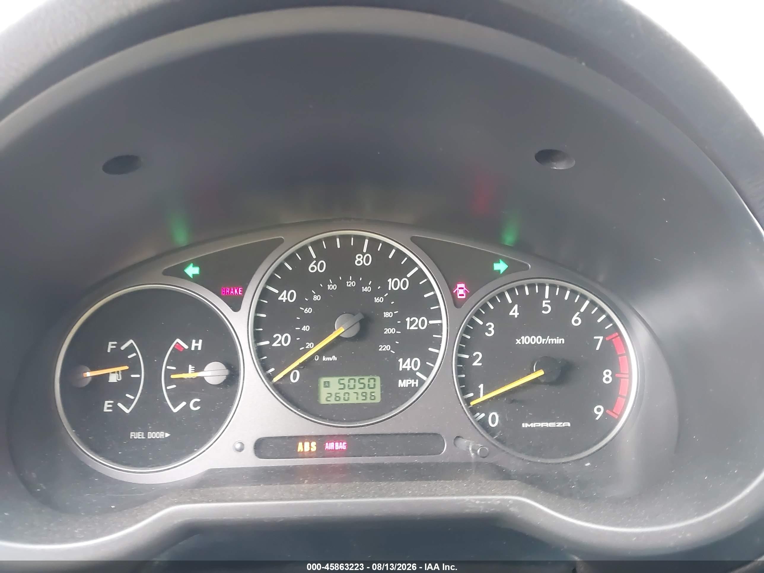 2002 Subaru Impreza Wrx Silver vin: JF1GD29632G510946