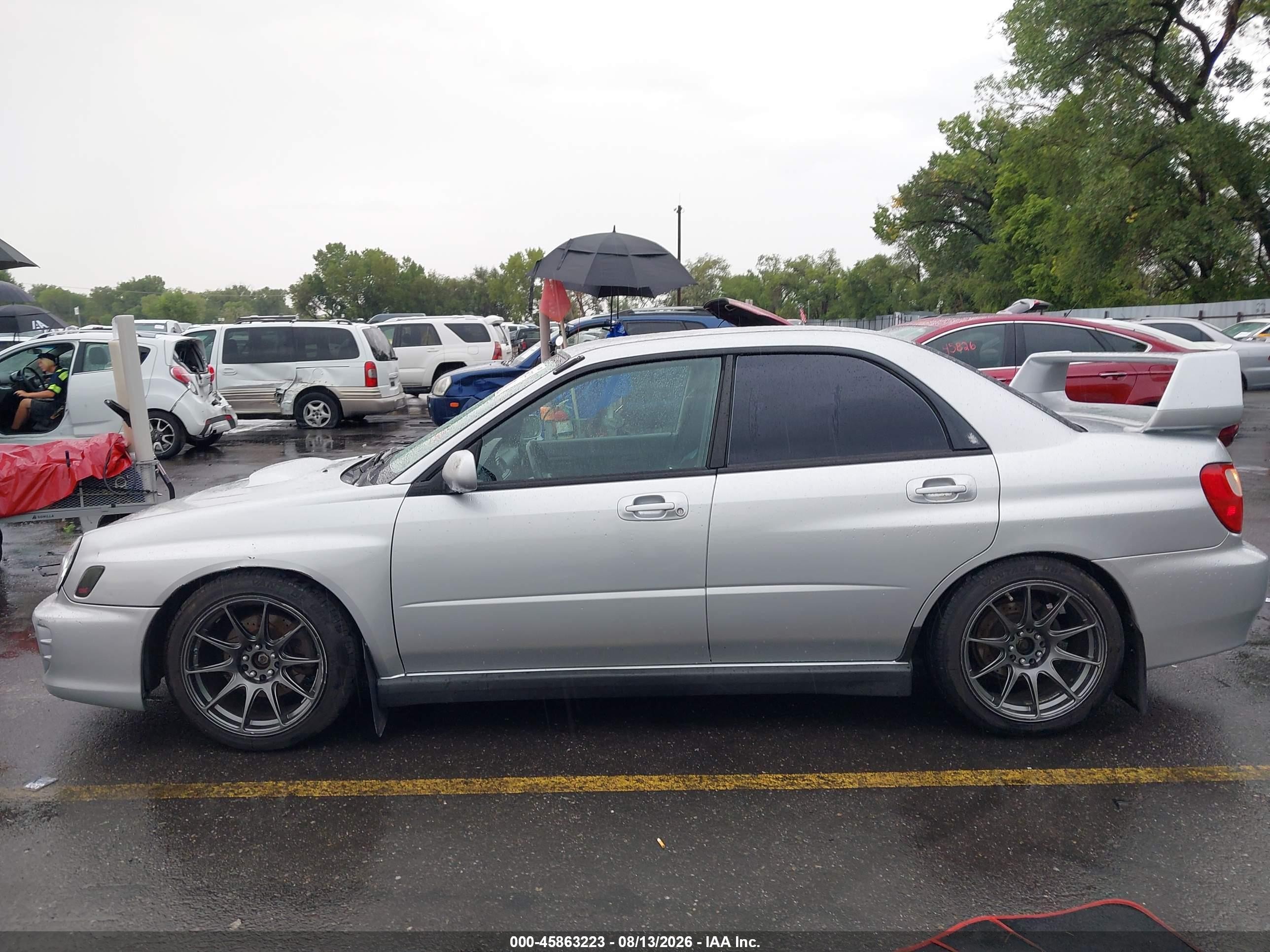 2002 Subaru Impreza Wrx Silver vin: JF1GD29632G510946