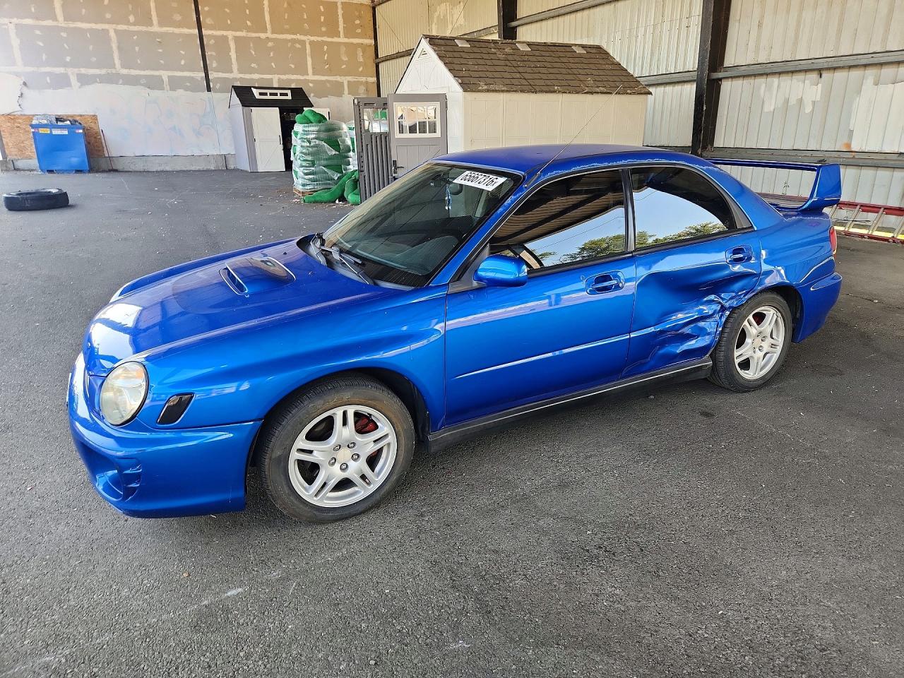 2002 Subaru Impreza Blue vin: JF1GD29632G518366