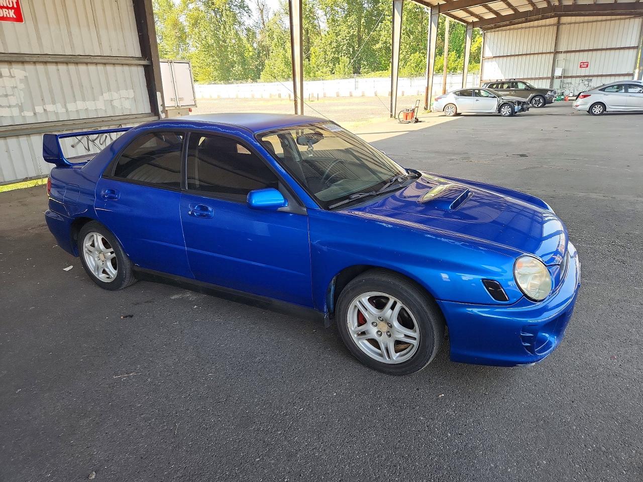 2002 Subaru Impreza Blue vin: JF1GD29632G518366