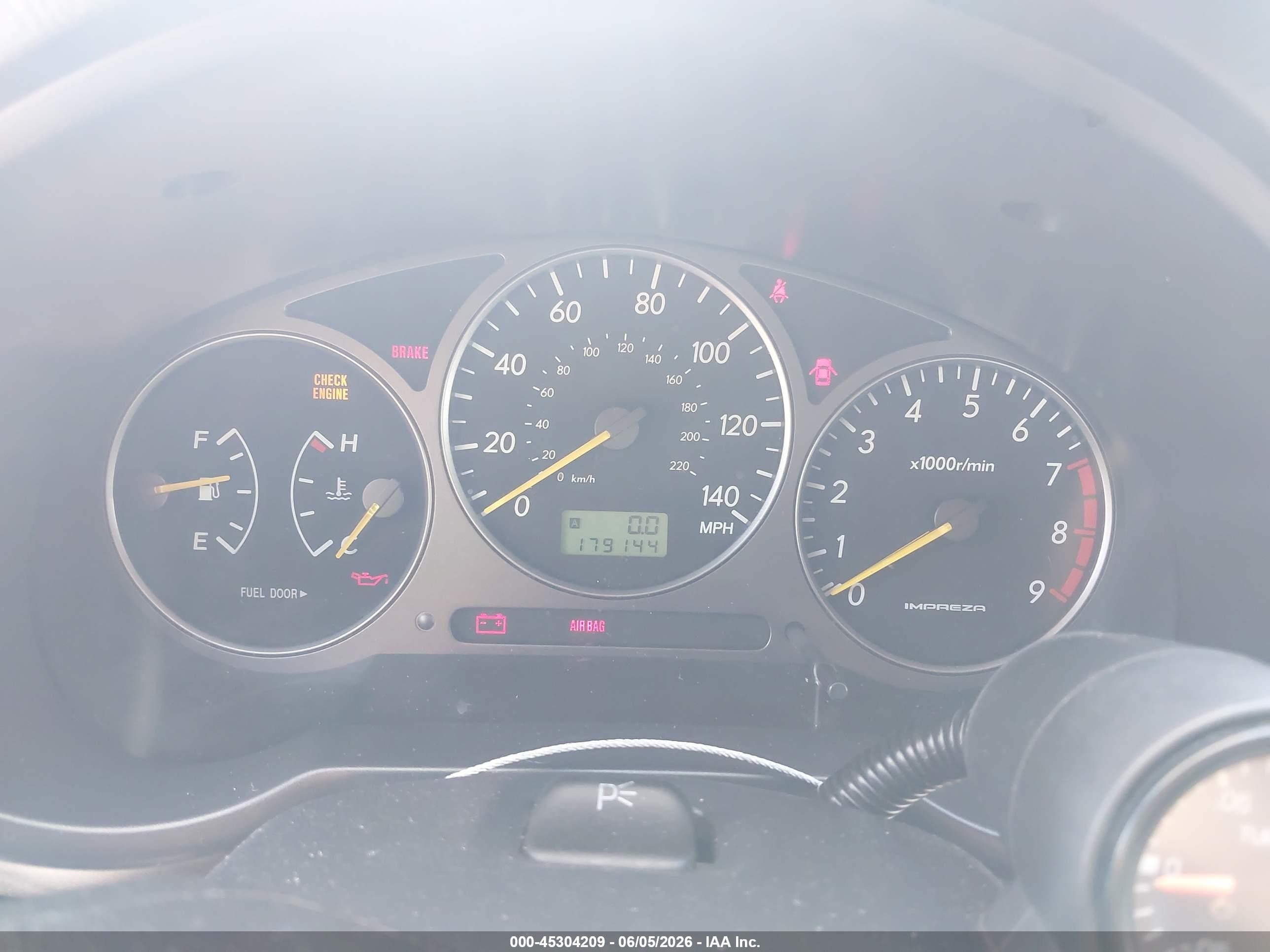 2003 Subaru Impreza Wrx Blue vin: JF1GD29633G511032