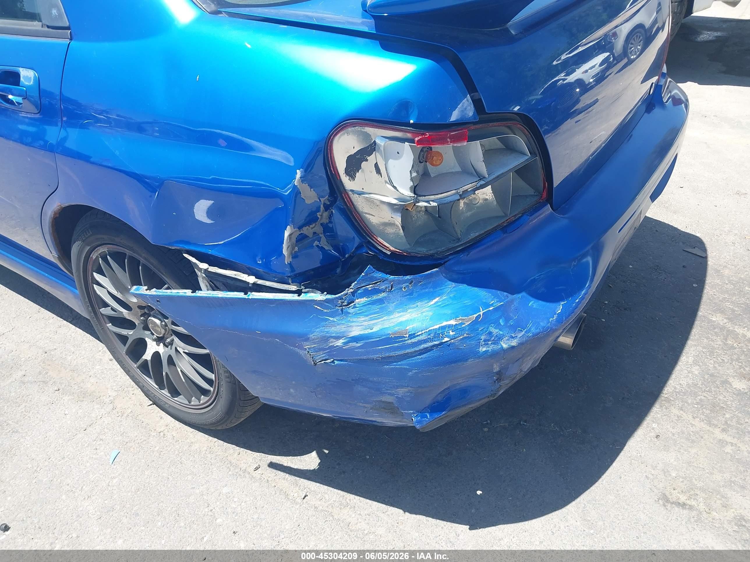 2003 Subaru Impreza Wrx Blue vin: JF1GD29633G511032