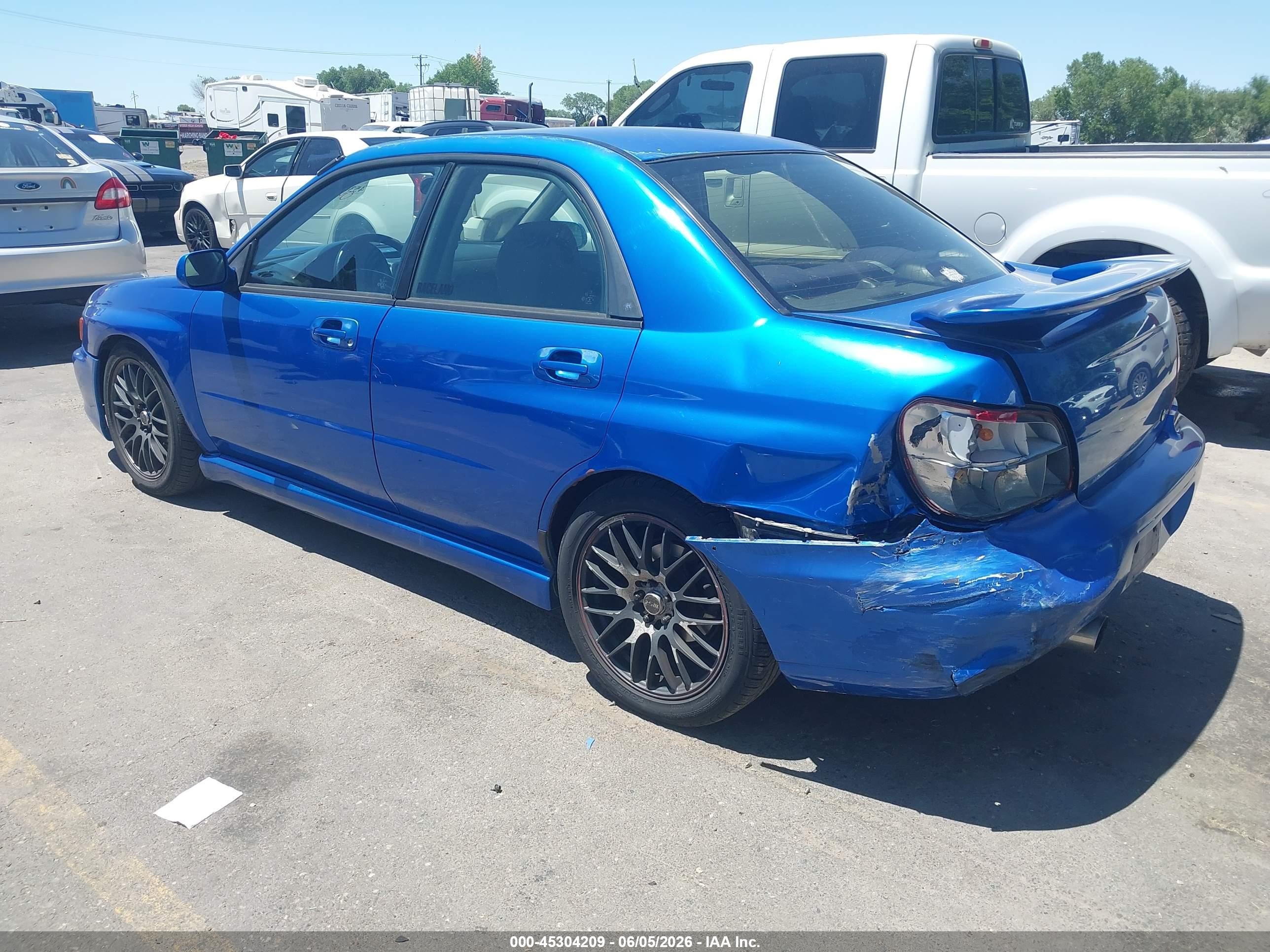 2003 Subaru Impreza Wrx Blue vin: JF1GD29633G511032