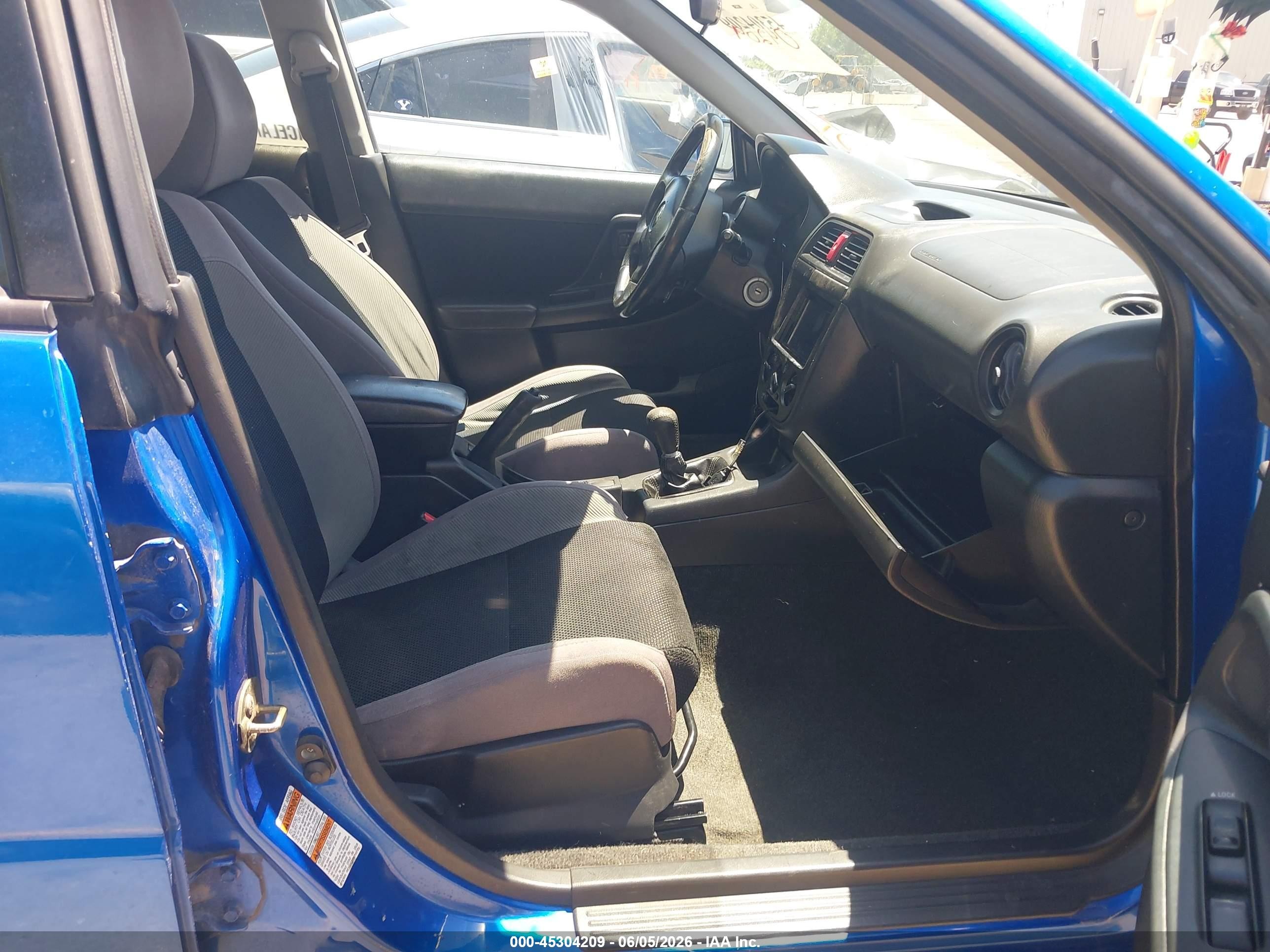 2003 Subaru Impreza Wrx Blue vin: JF1GD29633G511032