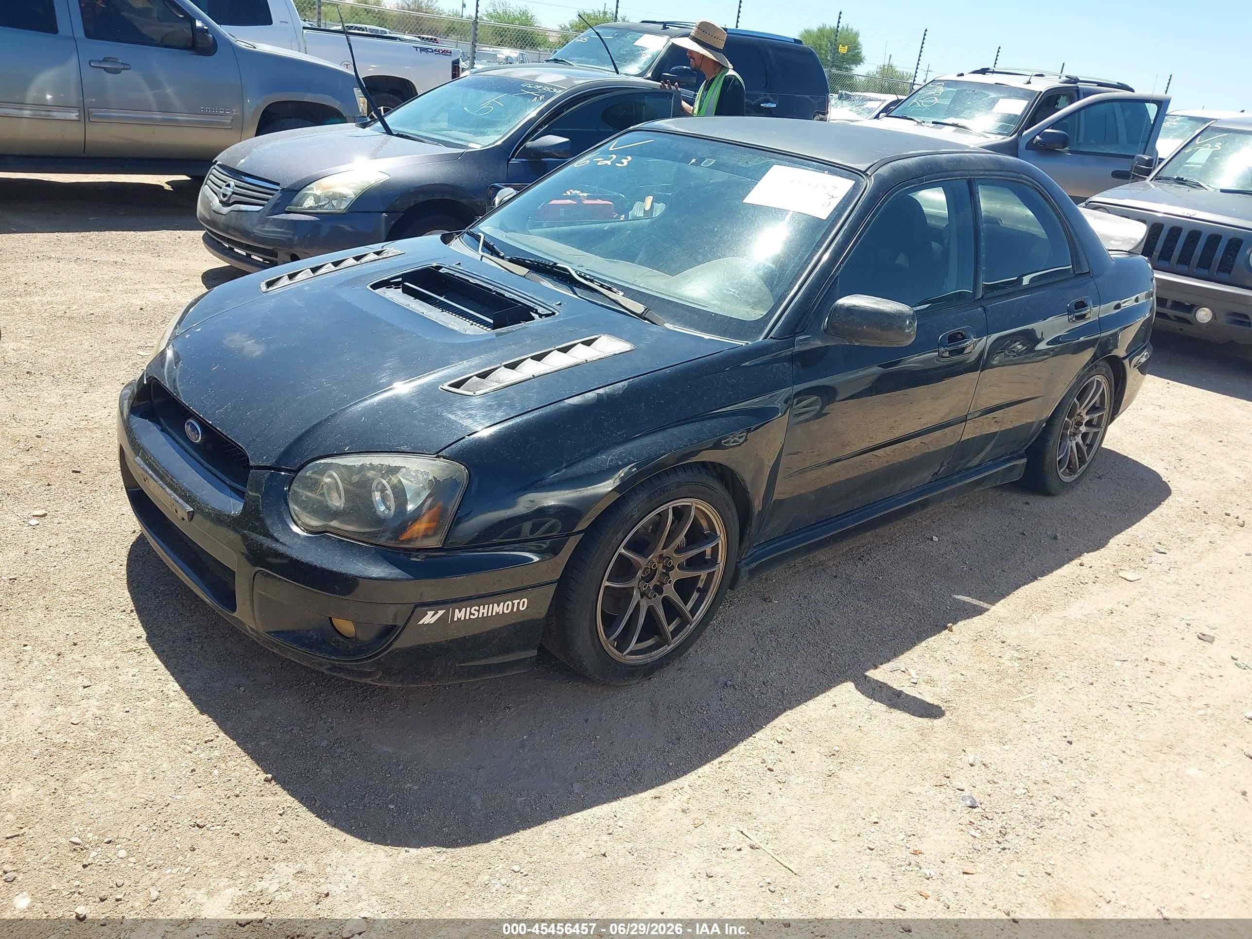 2005 Subaru Impreza Wrx Black vin: JF1GD29635G511468