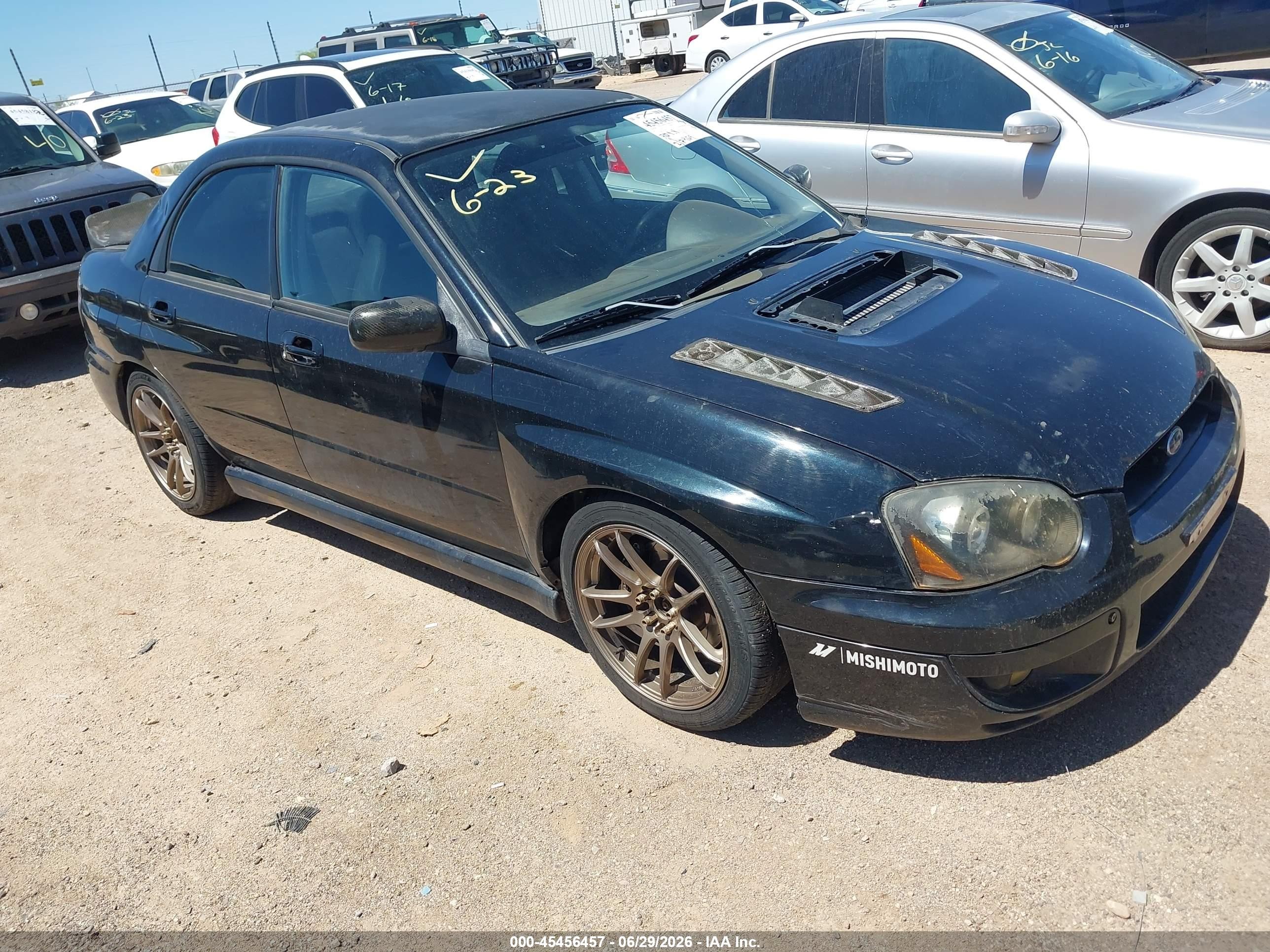 2005 Subaru Impreza Wrx Черный vin: JF1GD29635G511468