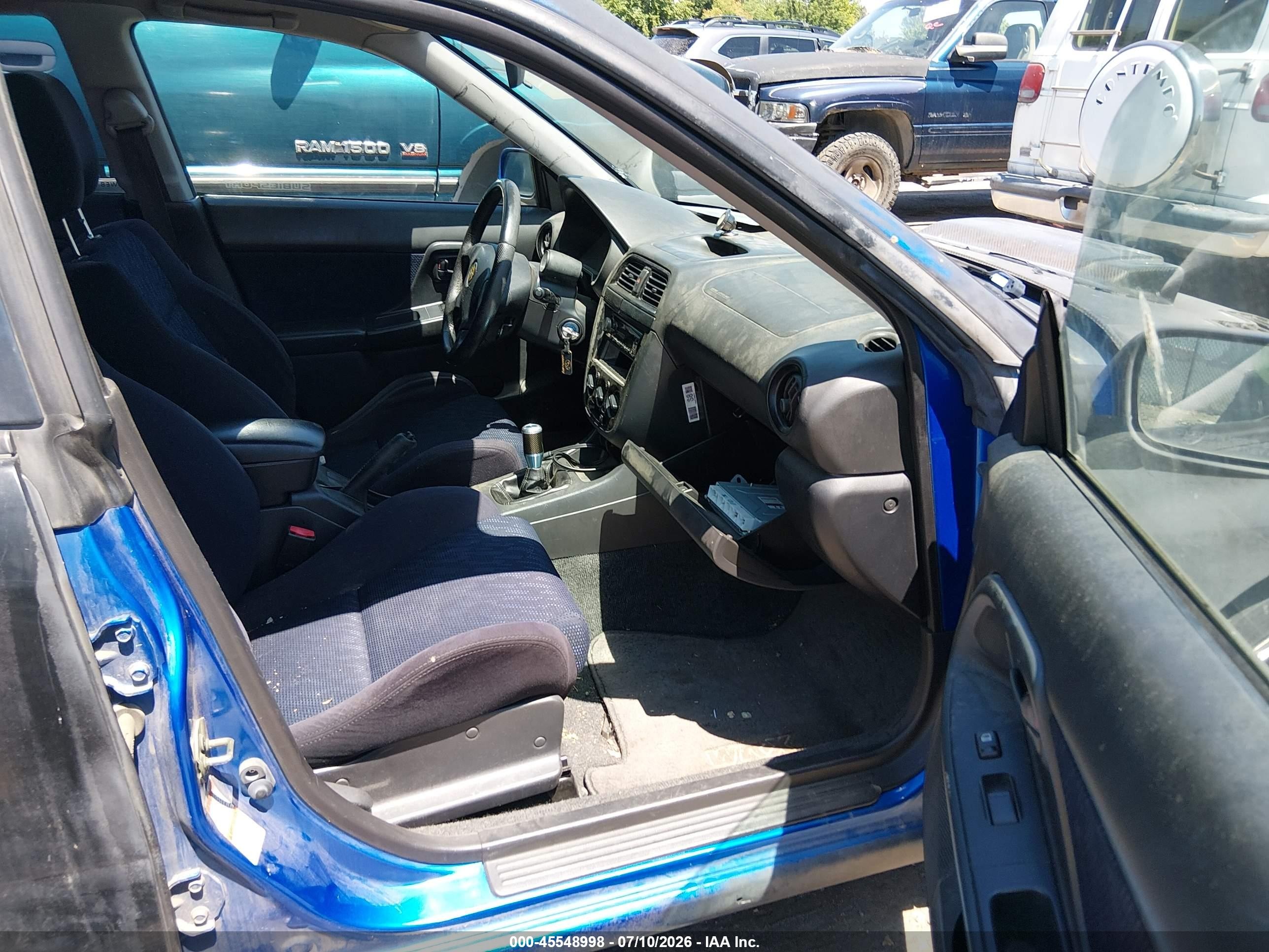 2002 Subaru Impreza Wrx Синий vin: JF1GD29642G514729