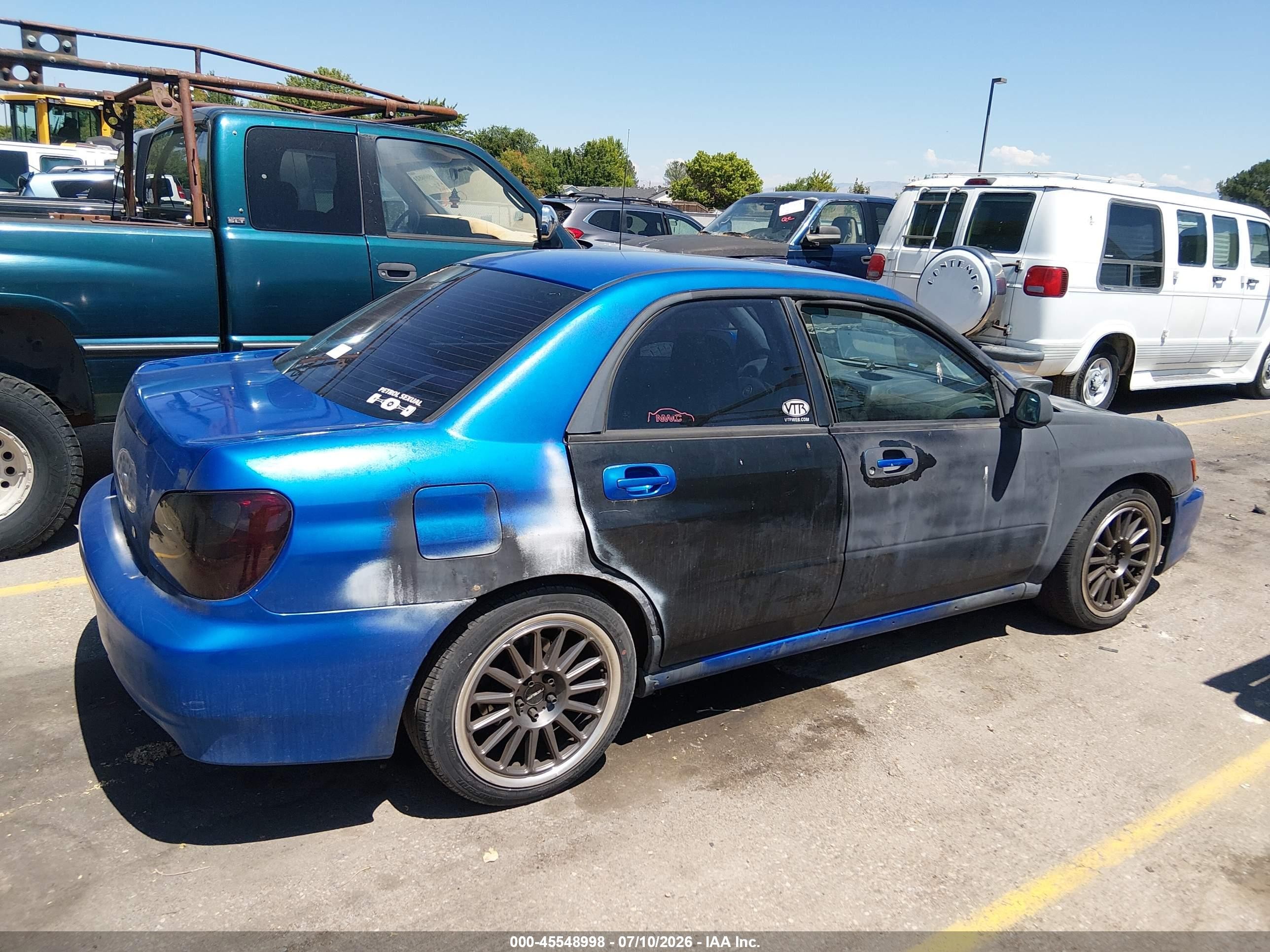 2002 Subaru Impreza Wrx Синий vin: JF1GD29642G514729