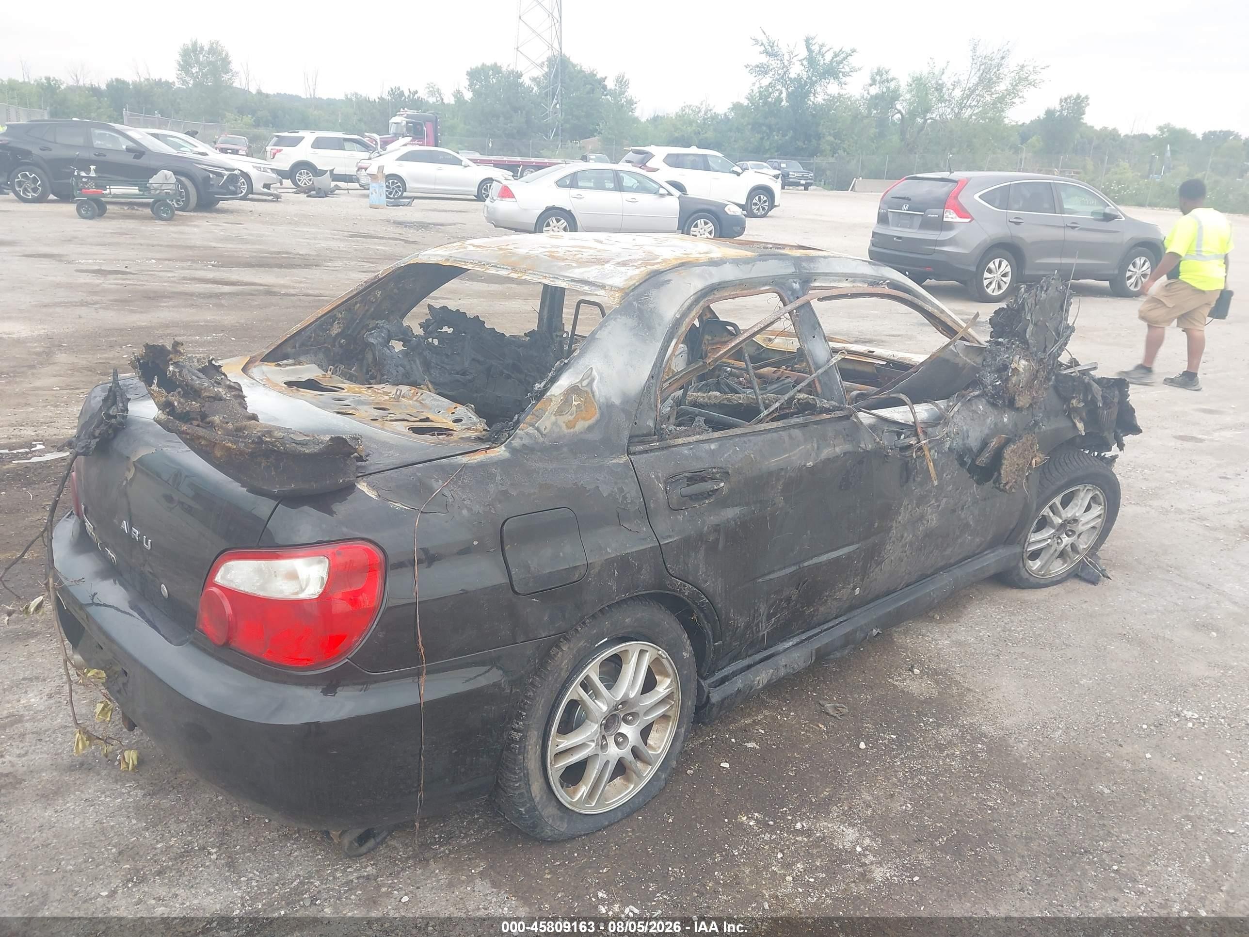 2005 Subaru Impreza Wrx Серый vin: JF1GD29645G505761