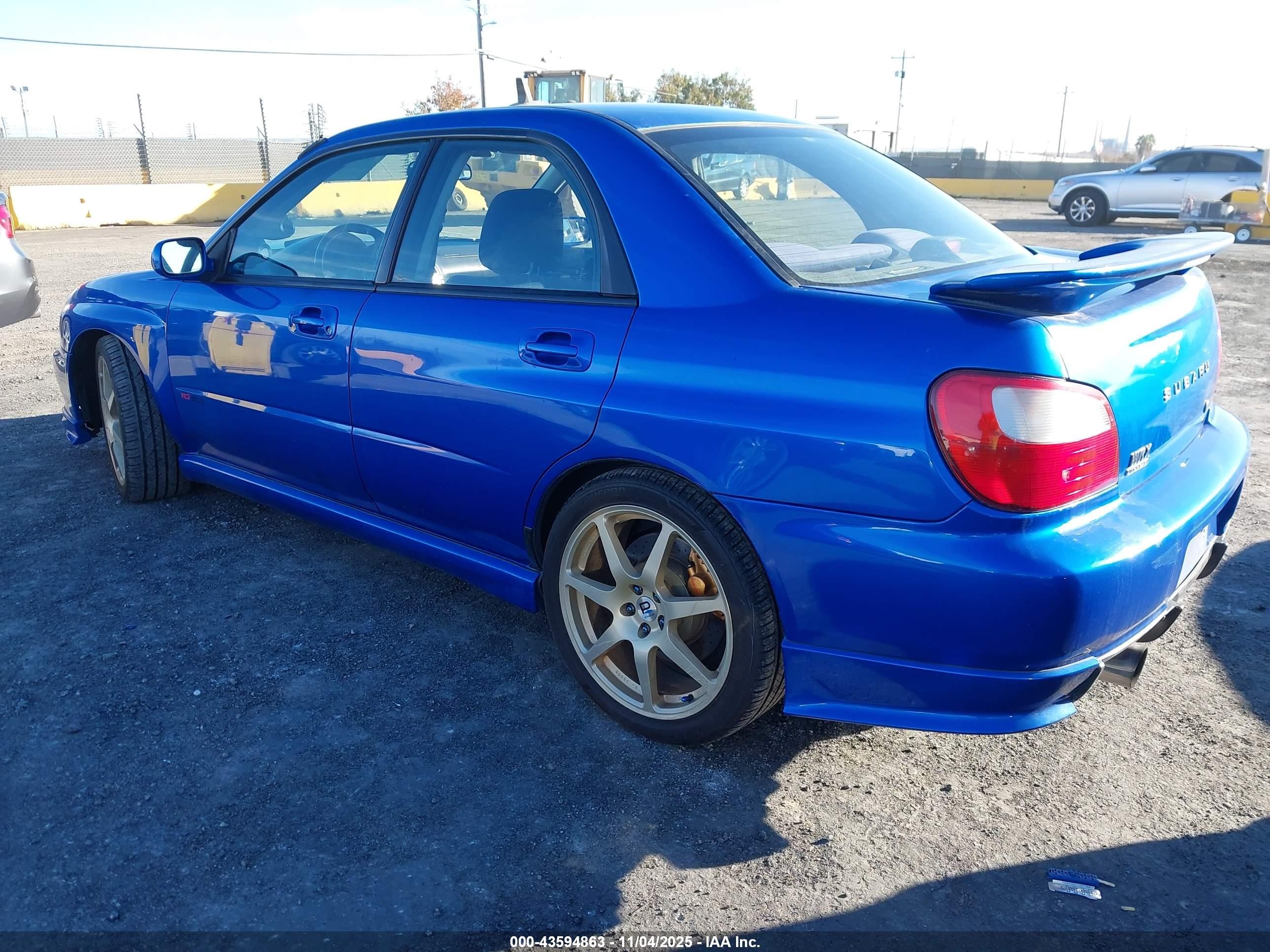 2002 Subaru Impreza Wrx Синий vin: JF1GD29652G514190